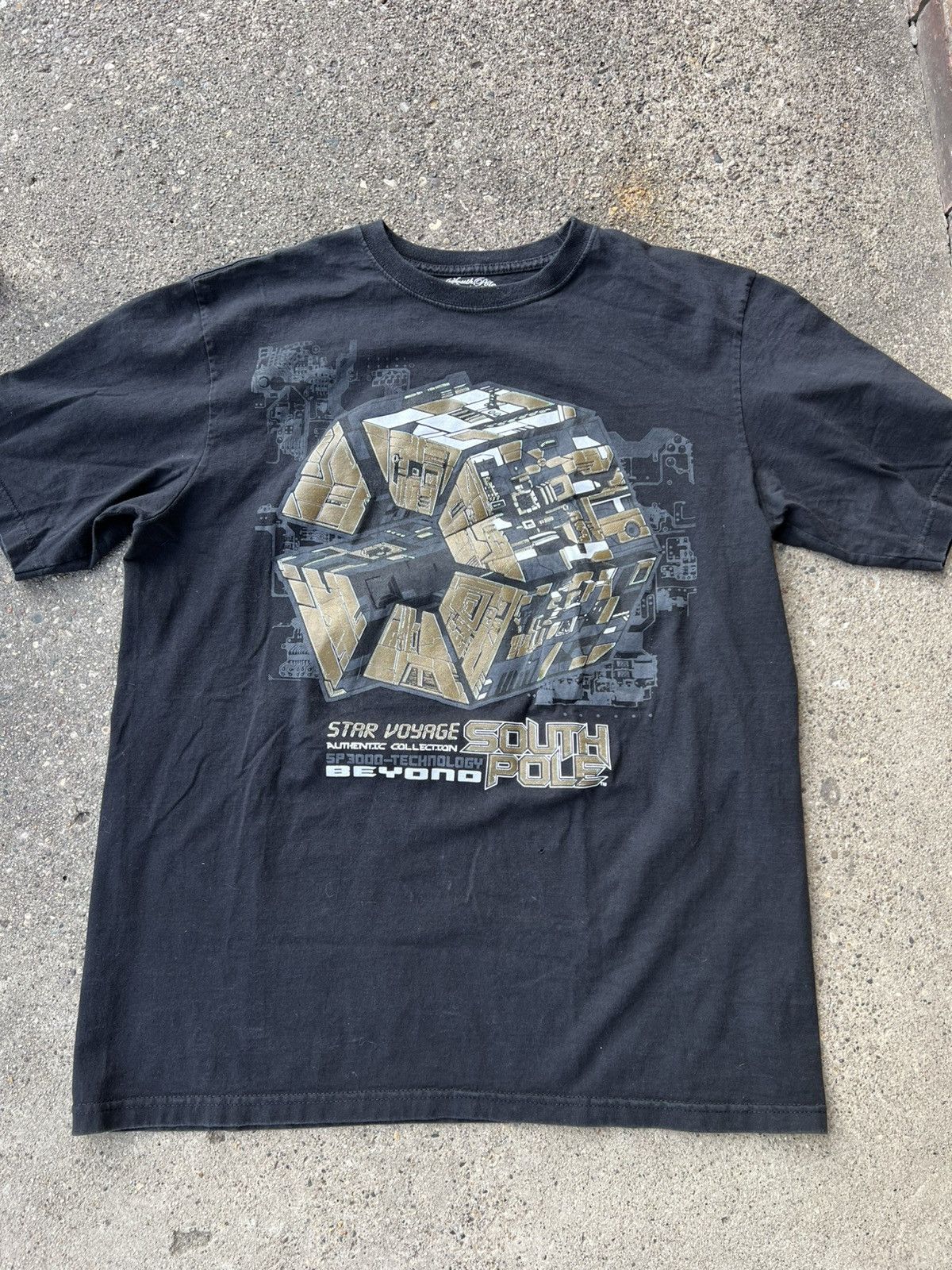 Southpole × Vintage Y2K Vintage South Pole Star T Shirt size XL Black Baggy JNCO Size US XL / EU 56 / 4 - 1 Thumbnail