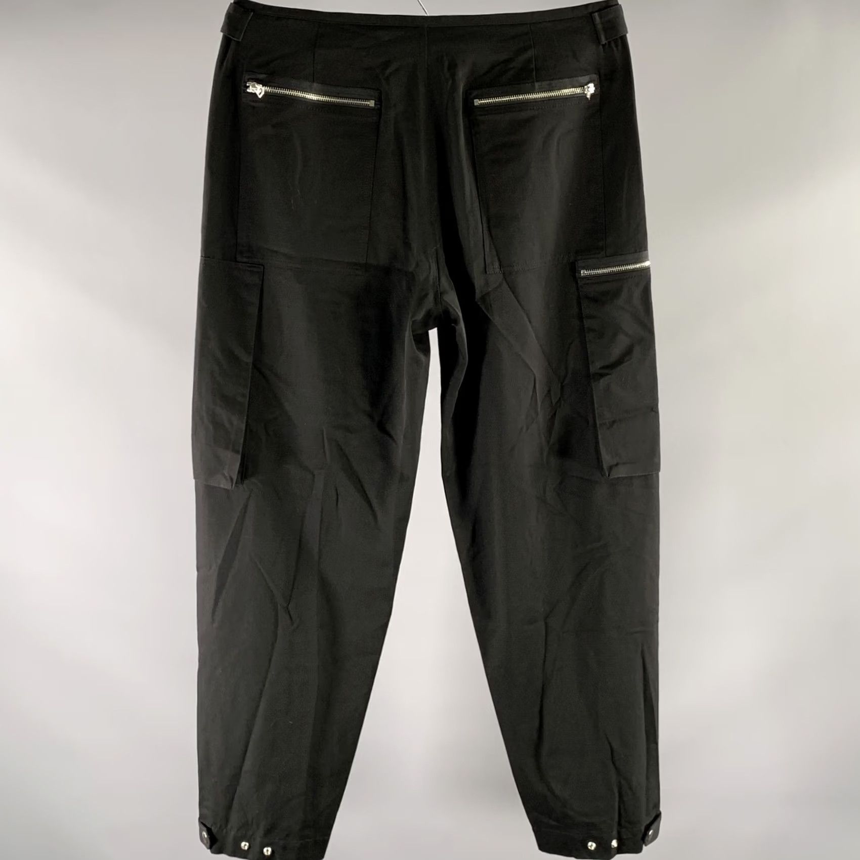 Jil Sander JIL SANDER Size 34 Black Wool Zipper Pants Mens Wool Zip Fly Black 34 Inseam 32 Italy Causal Pants Size US 34 / EU 50 - 3 Thumbnail