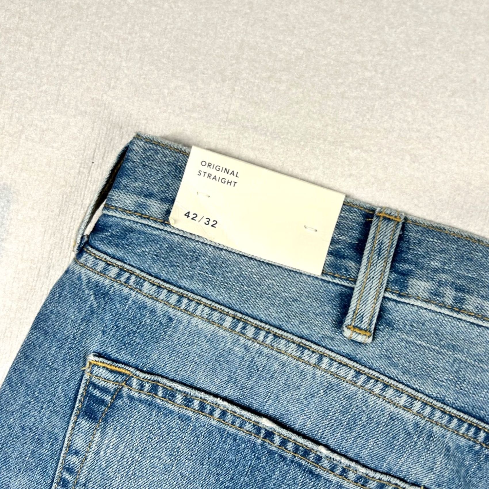 American Eagle Outfitters American Eagle Jeans Mens 42x32 Original Straight Classic 5-Pocket Denim Blue Size US 42 / EU 58 - 7 Thumbnail