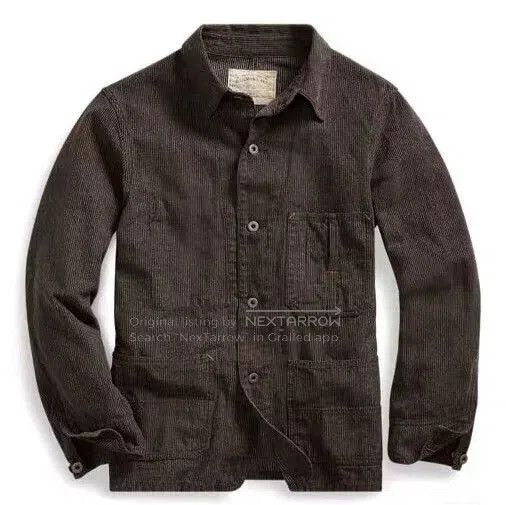 RRL Ralph Lauren double rl takuya kimura stripe chore jacket. Size US L / EU 52-54 / 3 - 8 Thumbnail