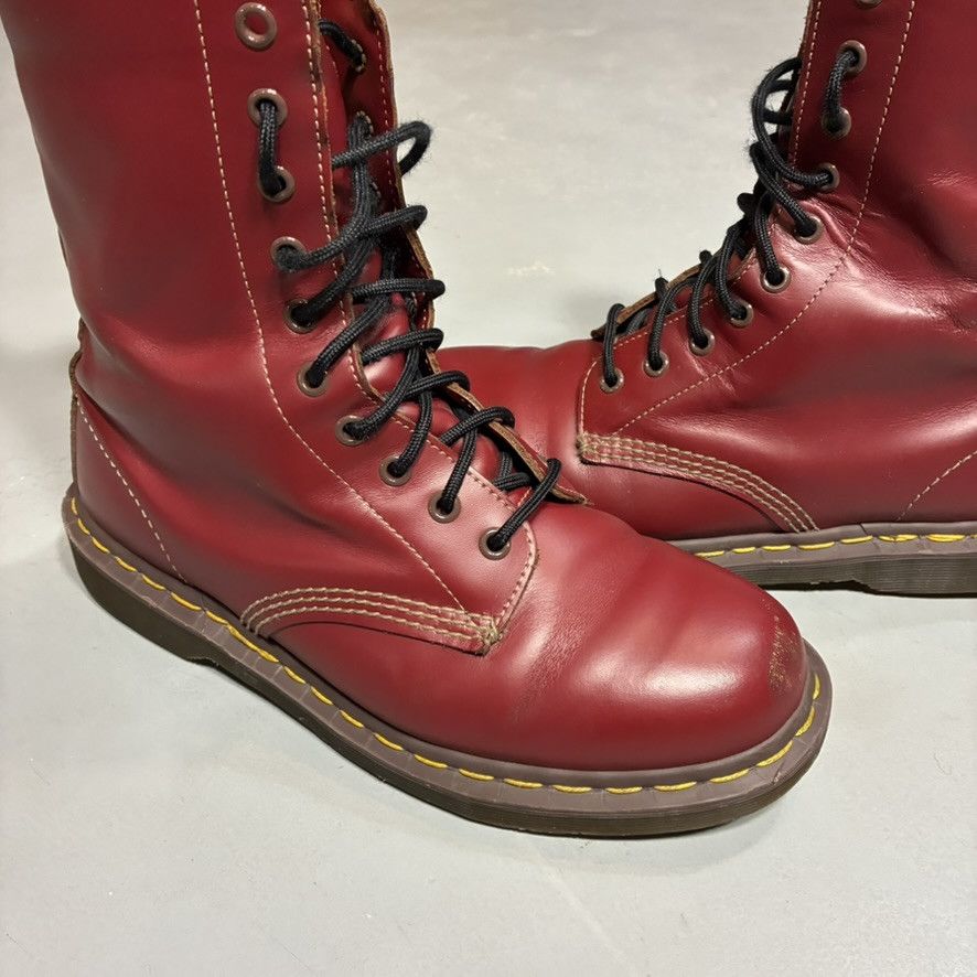 Dr. Martens Vintage Dr. Martens 1490 Made in England Cherry Red Boots Size US 9 / EU 42 - 3 Thumbnail