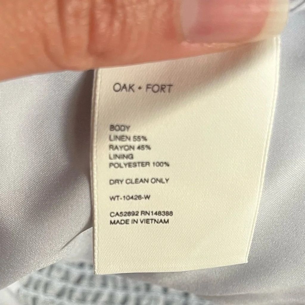 Oak + Fort 🌿 NWT Linen/Lin Blend Puff Sleeve Blouse 🌿 Size L / US 10 / IT 46 - 9 Thumbnail