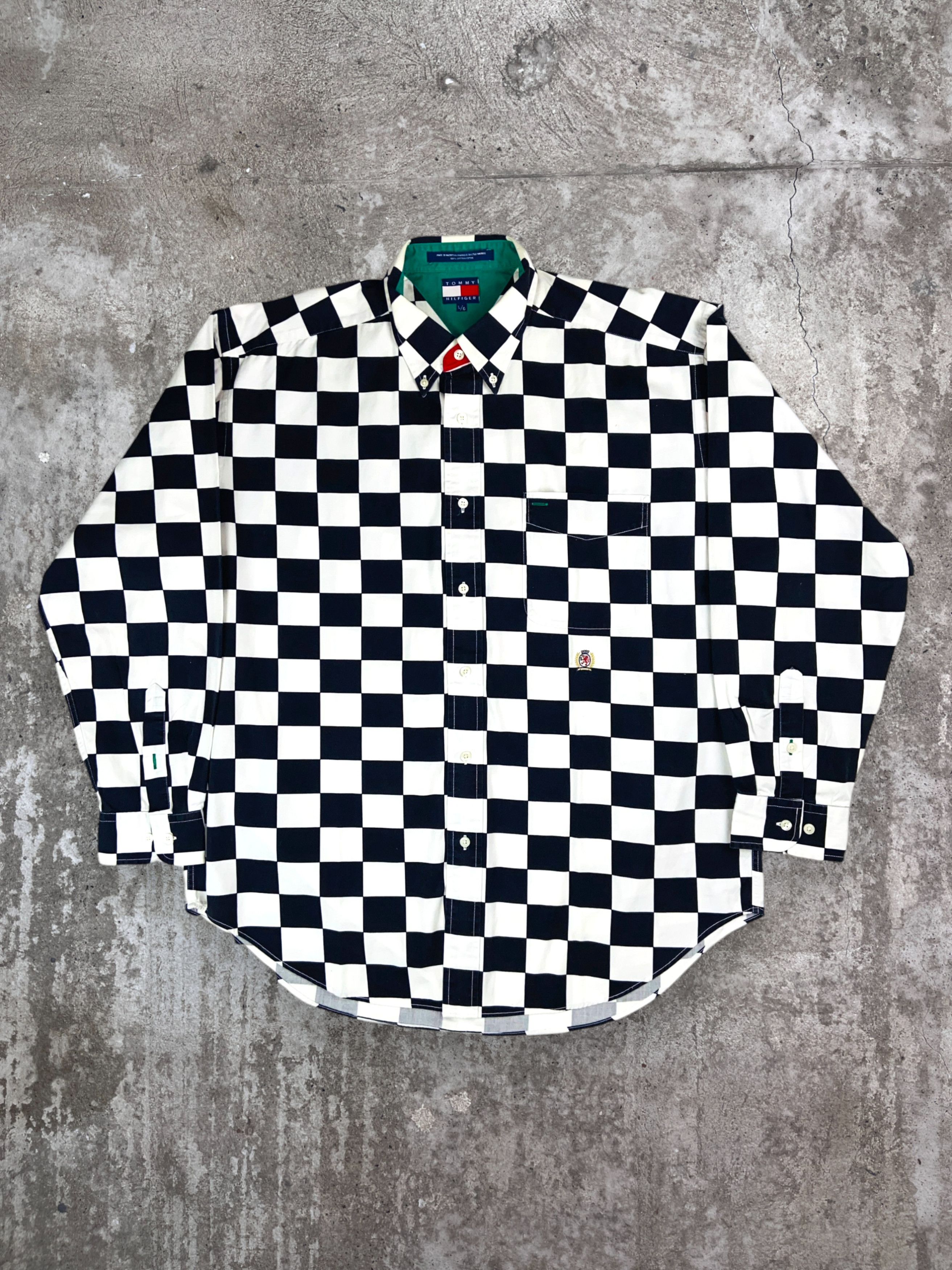 Tommy Hilfiger 1990s TOMMY HILFIGER VERY RARE CHECKERED SHIRT - № 1126 Size US L / EU 52-54 / 3 - 1 Thumbnail