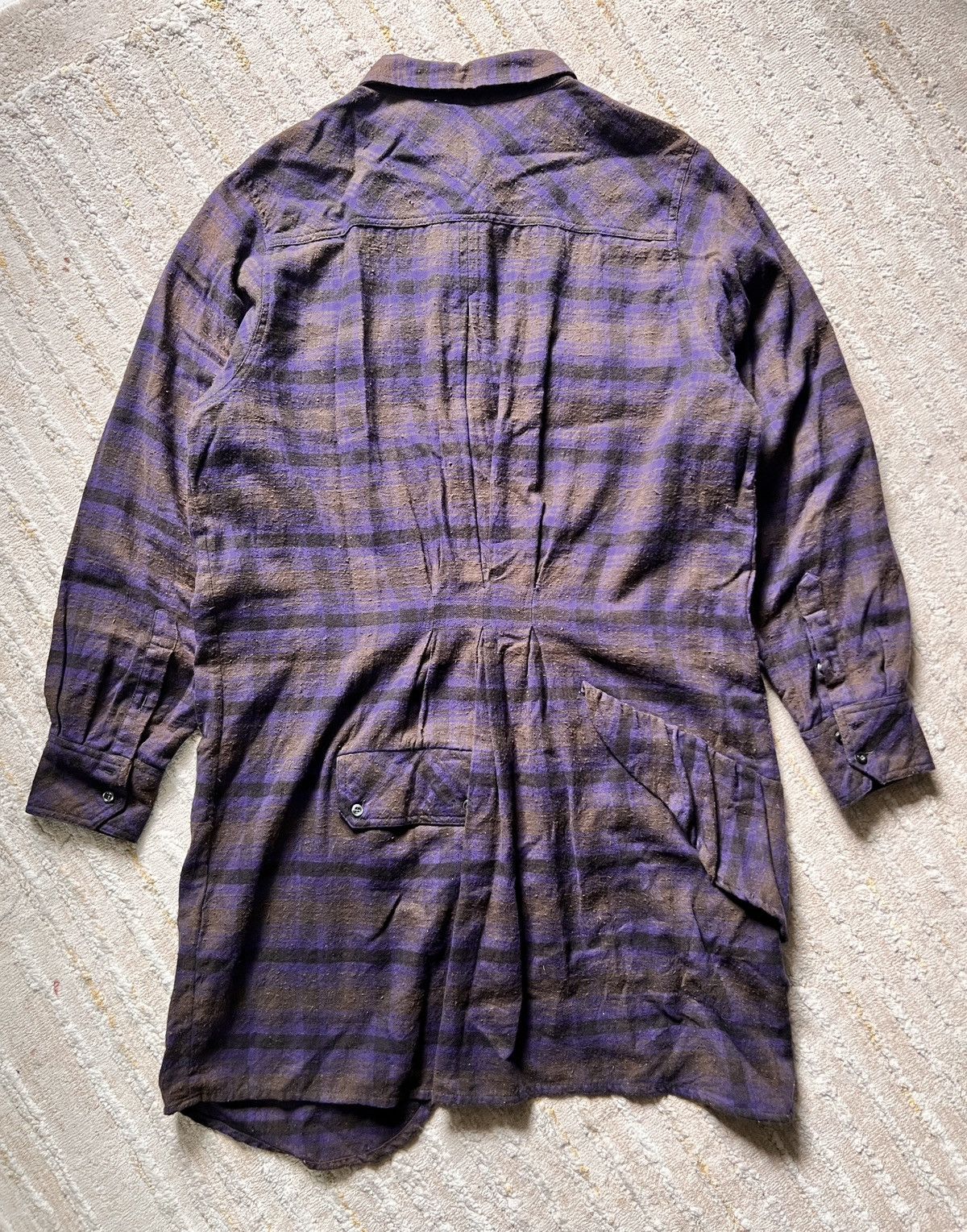 Isabel Marant × Isabel Marant Etoile Isabel Marant Etoile Checked Cotton Long Dress Shirt Size S / US 4 / IT 40 - 2 Thumbnail