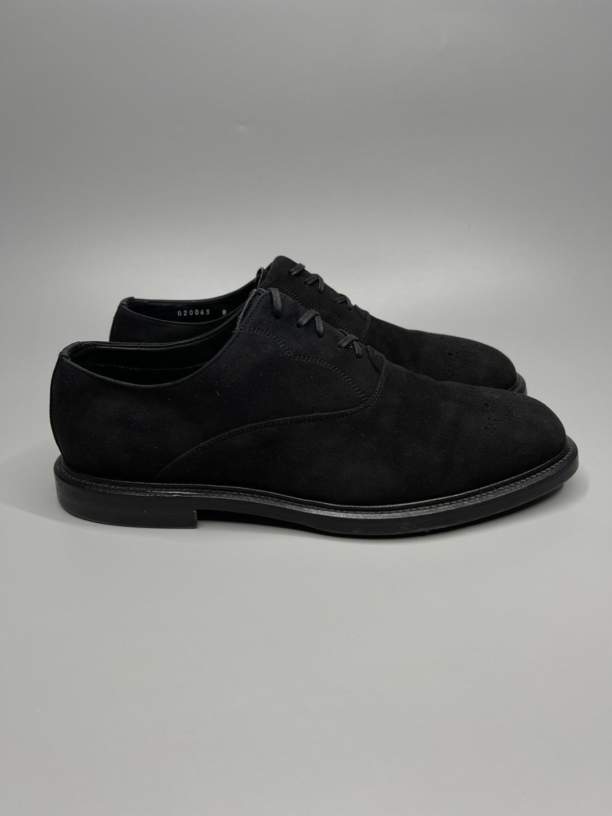Dolce & Gabbana Dolce Gabbana Suede Black Lace Up Shoes Size US 8 / EU 41 - 1 Thumbnail