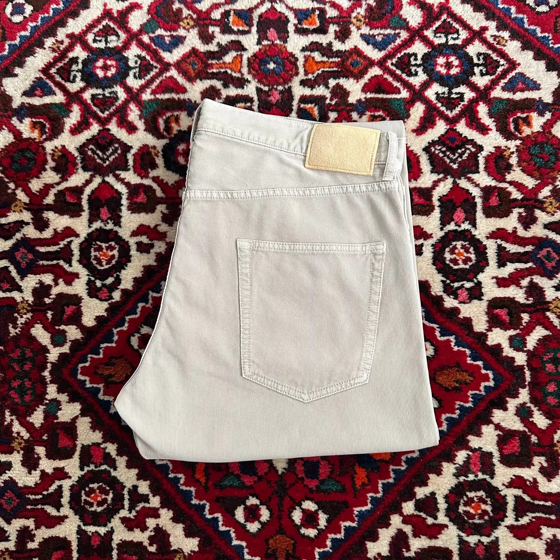 Visvim VISVIM 24SS FLUXUS 01 DMGD BEIGE 4 DRY PIQUE Pants Size US 36 / EU 52 - 1 Thumbnail