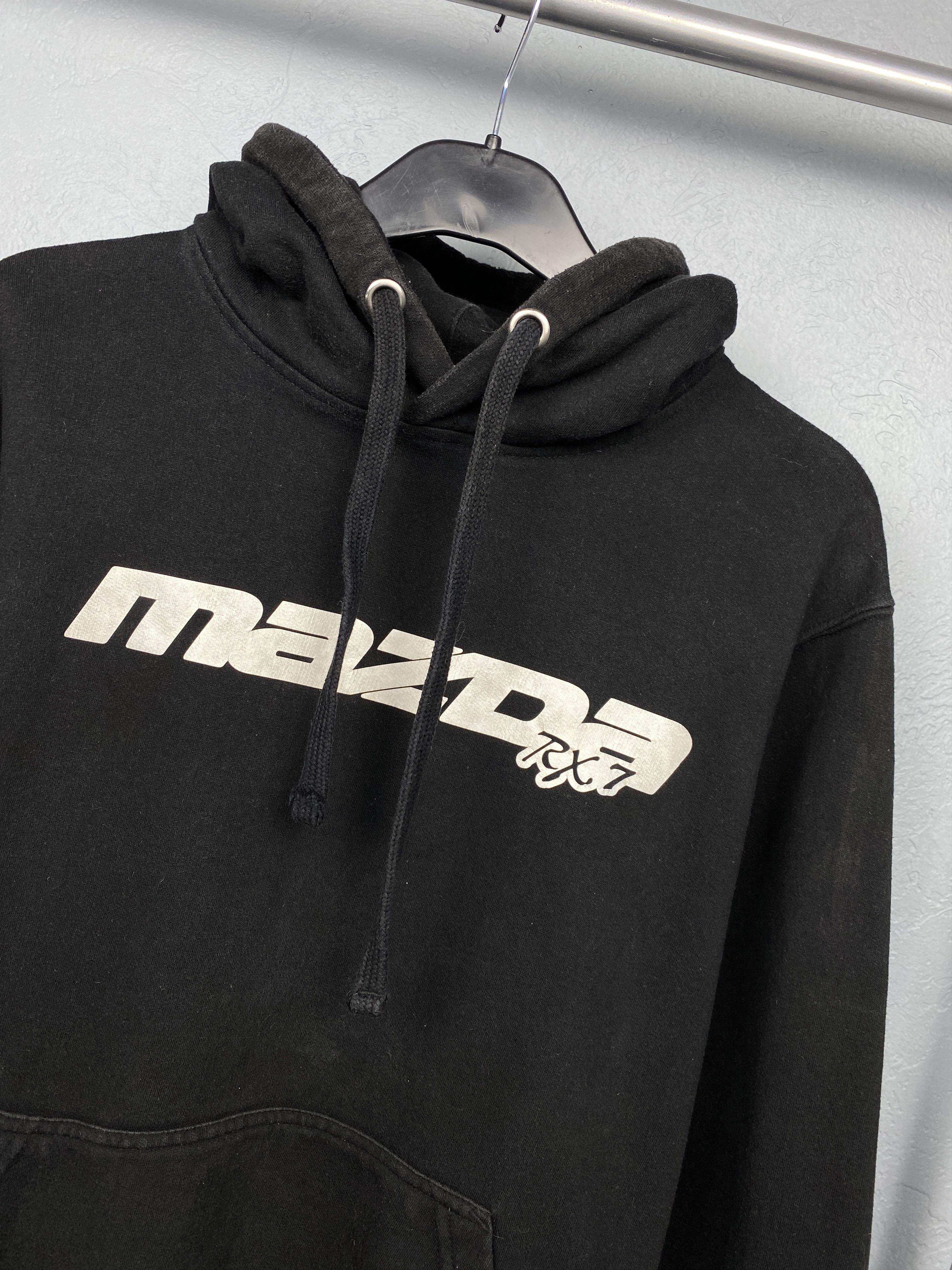 Japanese Brand Mazda RX-7 Vintage JDM Racing Team Mens Hoodie Size US M / EU 48-50 / 2 - 2 Thumbnail