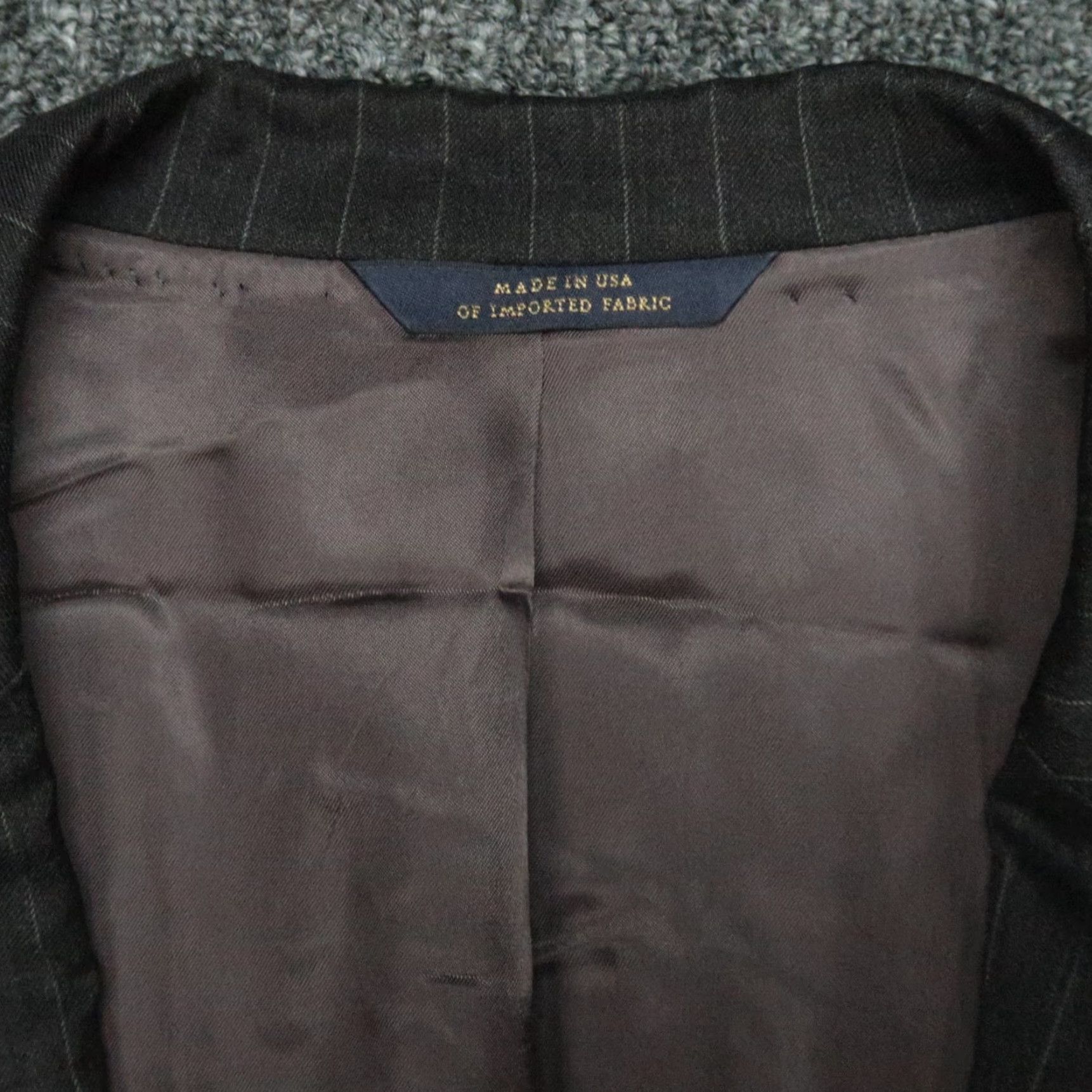 Brooks Brothers Brooks Brothers Blazer Mens 48R Gray Madison Fit Wool 2P Stripe Vintage N/A Mens Size 48R - 3 Thumbnail