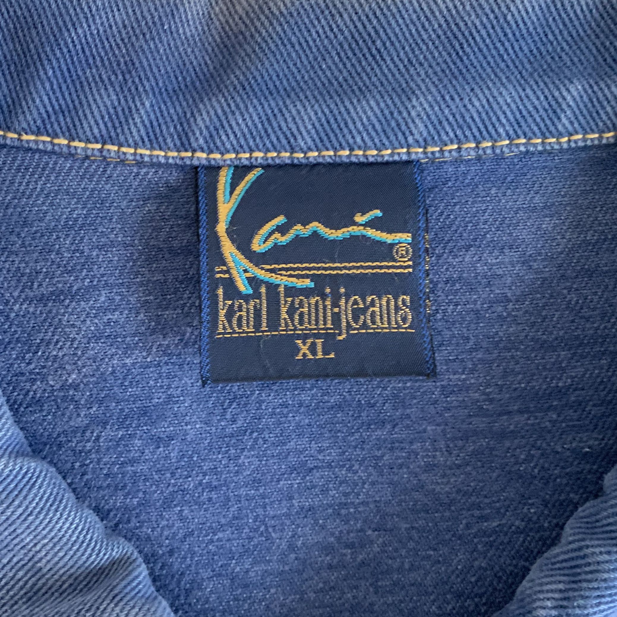 Karl Kani Vintage 90s KARL KANI Denim Jacket Shirt 2pac Tupac Hip Hop Size US XL / EU 56 / 4 - 9 Thumbnail