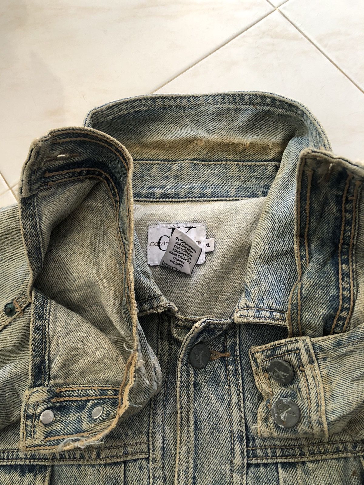Calvin Klein Calvin Klein Denim Jacket Size US XL / EU 56 / 4 - 9 Thumbnail