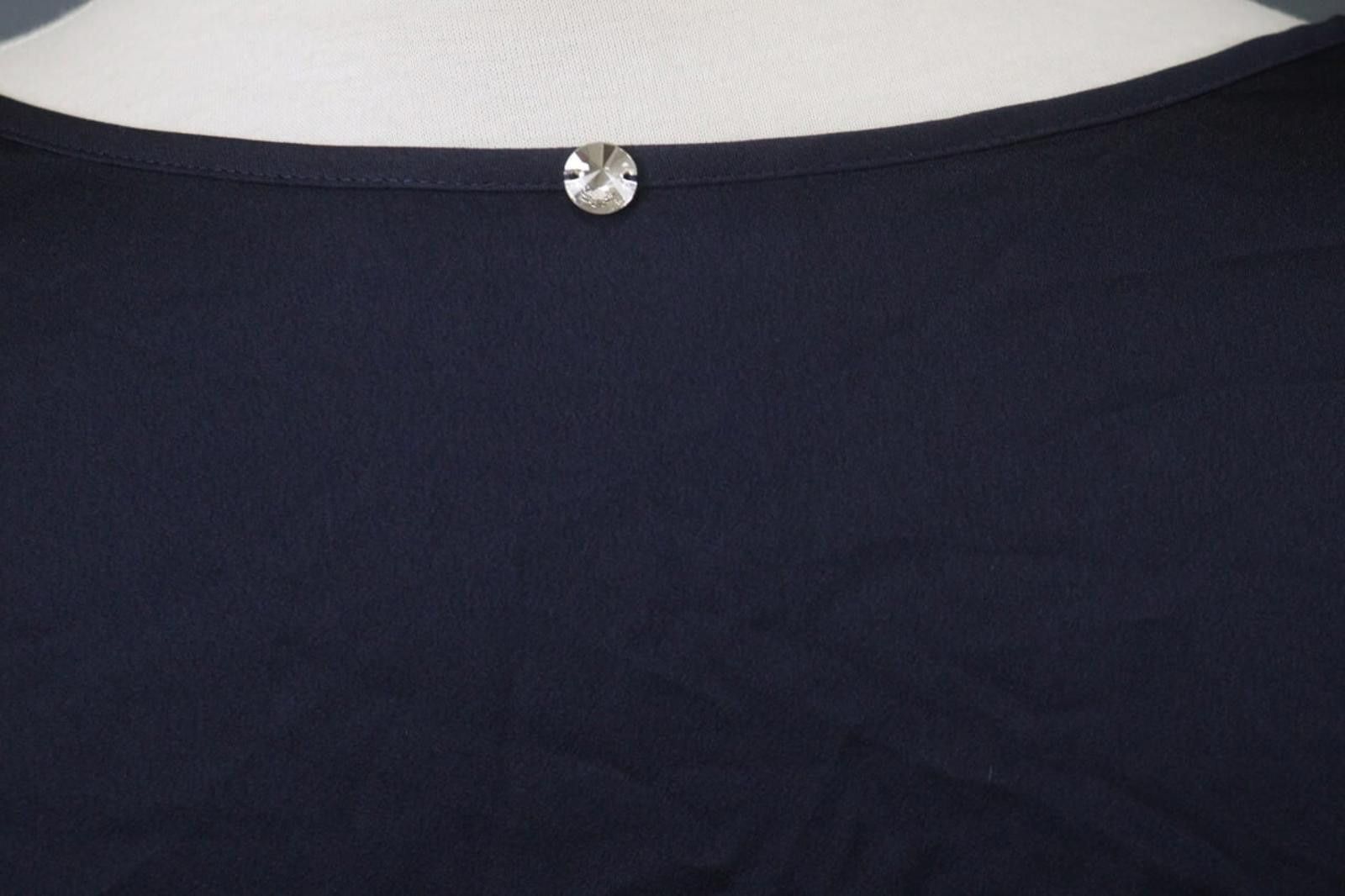 Other High Tech Navy Round Neck Regular Fit Pullover Blouse Top Size M / US 6-8 / IT 42-44 - 10 Thumbnail