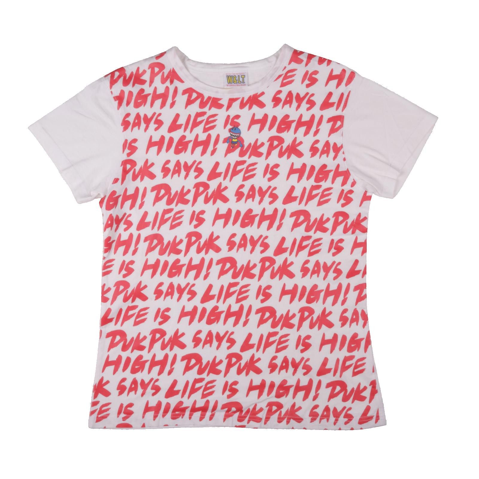 Walter Van Beirendonck W&LT "Life Is High" White Tee Size ONE SIZE - 1 Thumbnail