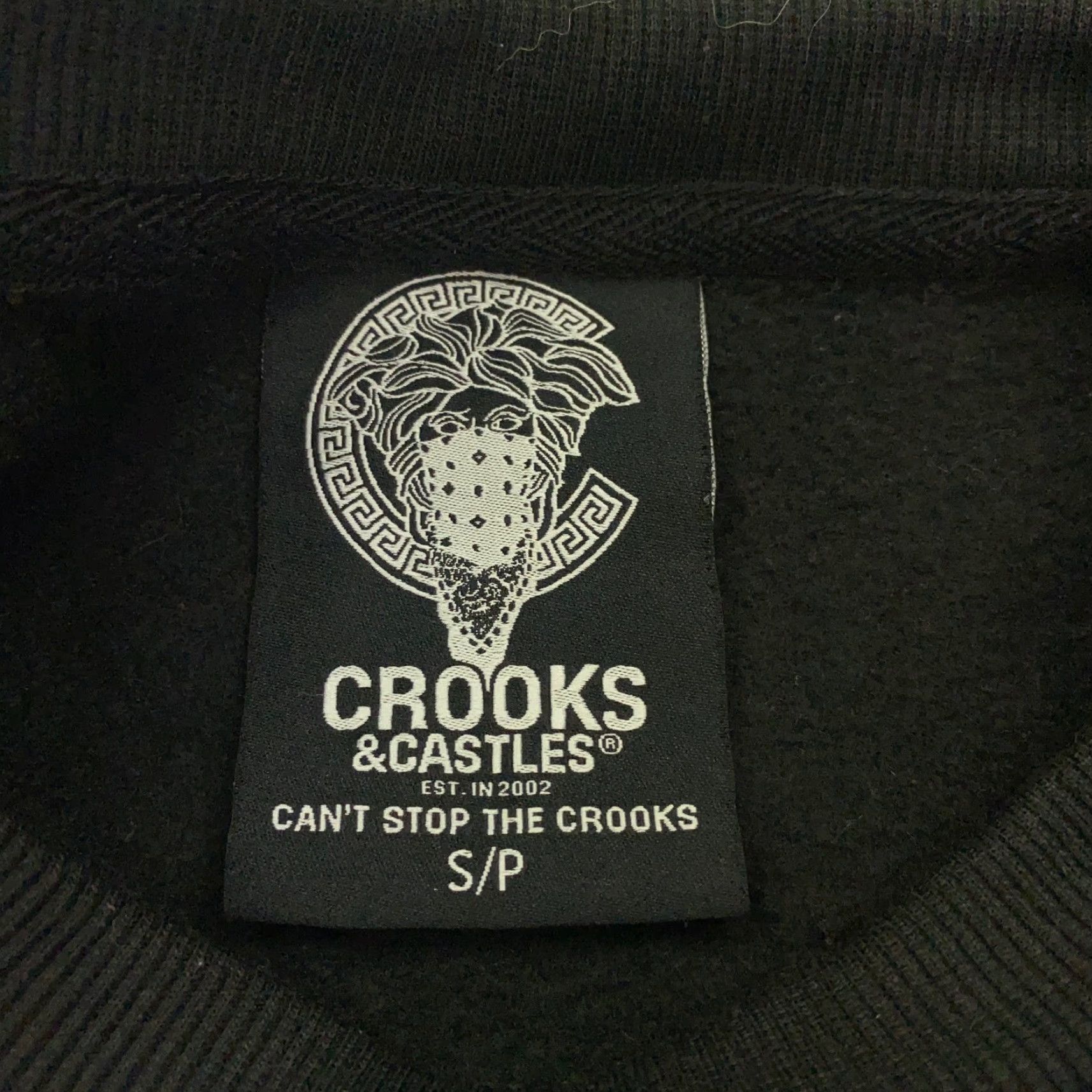 Crooks & Castles Crooks & Castles Sweatshirt Mens S Black Angel Bandana Money Crewneck Pullover Graphic Print Front Back Logo Size US S / EU 44-46 / 1 - 4 Thumbnail