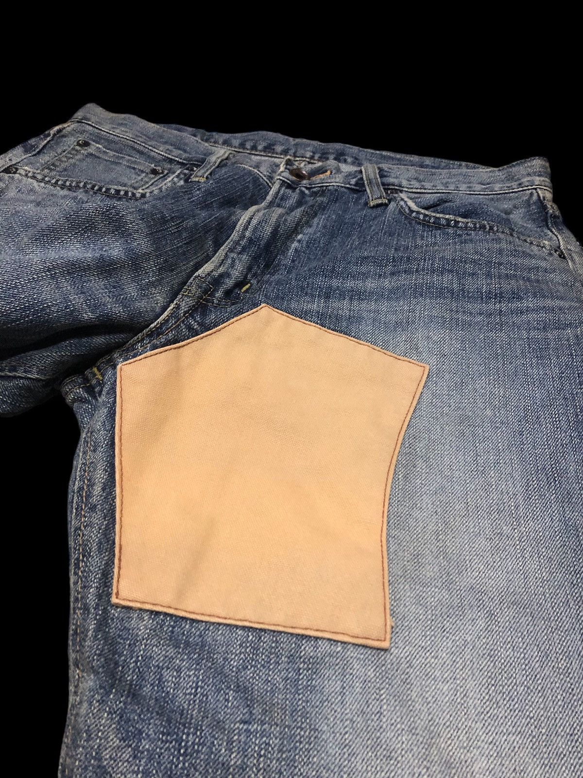 Edwin × Vintage EDWIN VINTAGE SELVEDGE DISTRESSED DENIM Size US 32 / EU 48 - 4 Thumbnail