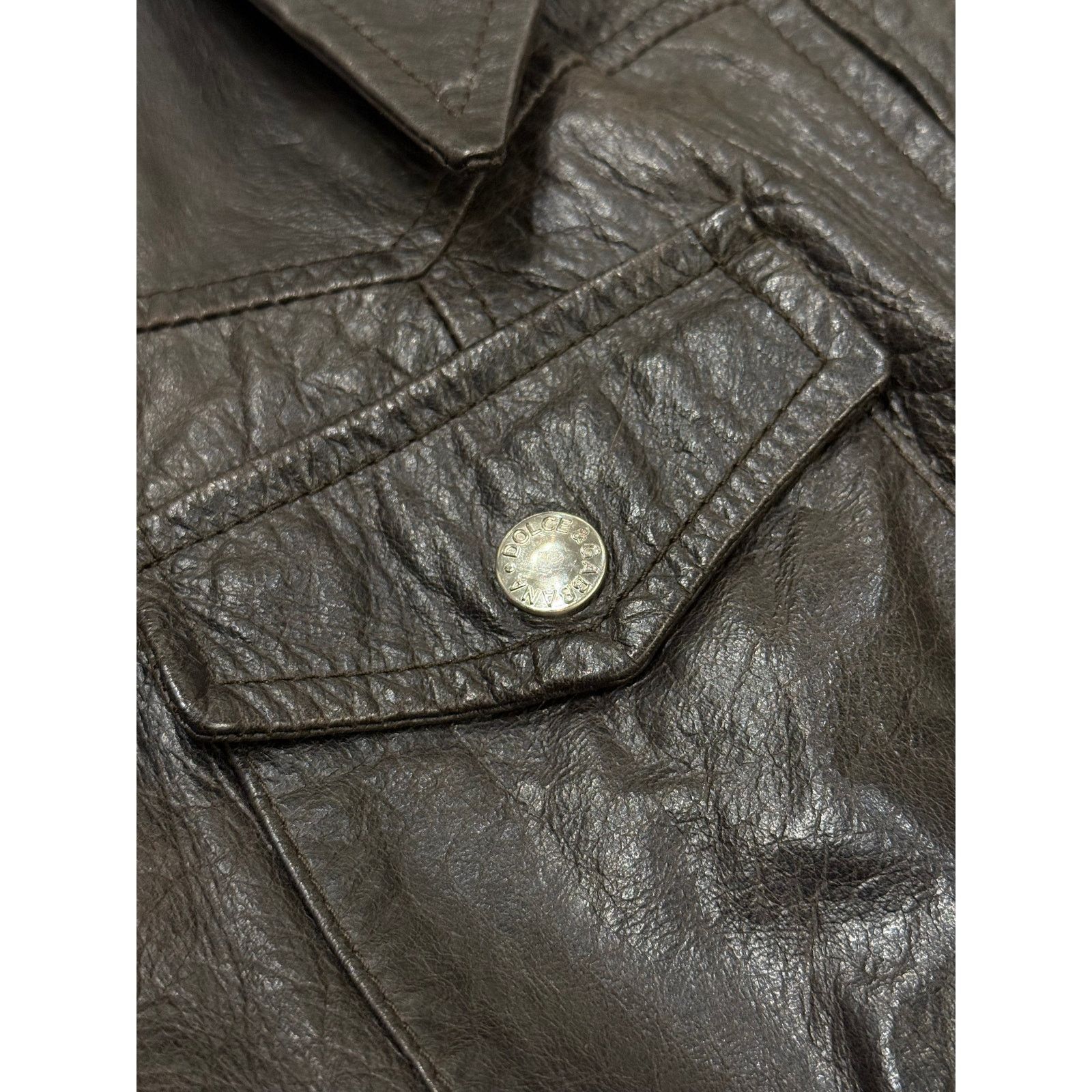 Dolce & Gabbana 1990s Dolce & Gabbana leather belted coat Size M / US 6-8 / IT 42-44 - 7 Thumbnail
