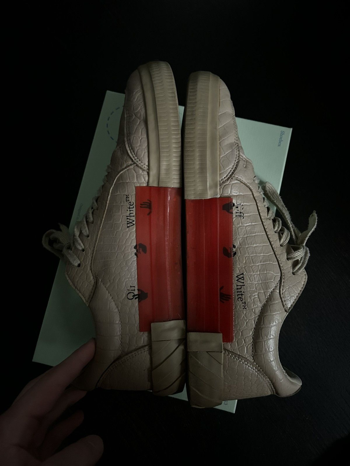 Off-White Off-White Vulcanized Croc Print Shoes Size US 13 / EU 46 - 2 Thumbnail