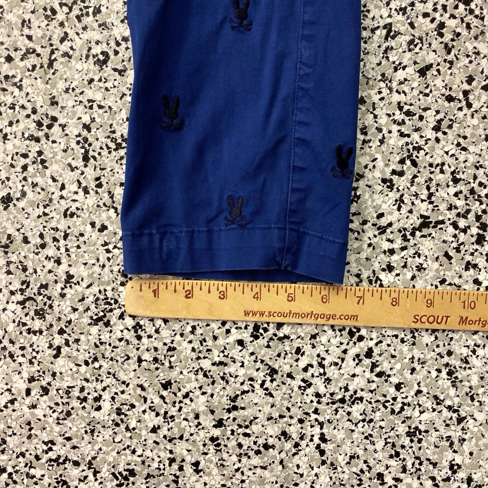 Psycho Bunny Psycho Bunny Blue Pants All Over Logo embroidery Slim Tailored Jogger Men Size US 30 / EU 46 - 2 Thumbnail