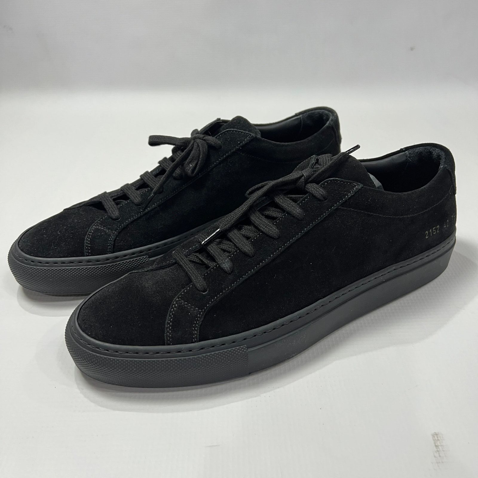 Common Projects Common Projects Achilles Low Black Suede Sneakers EU42 Size US 9 / EU 42 - 1 Thumbnail