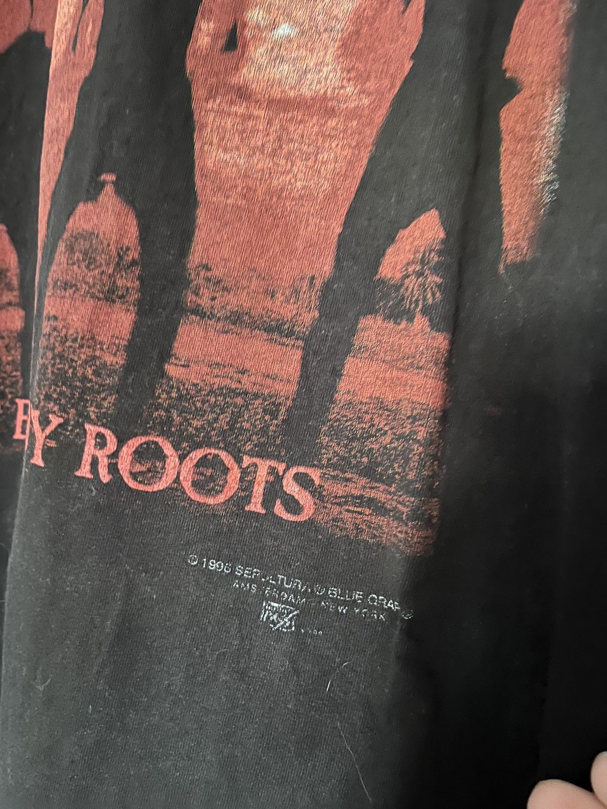 Hanes Vintage Sepultura Roots Bloody Roots 1996 Metal Band Tee Size US XL / EU 56 / 4 - 3 Thumbnail