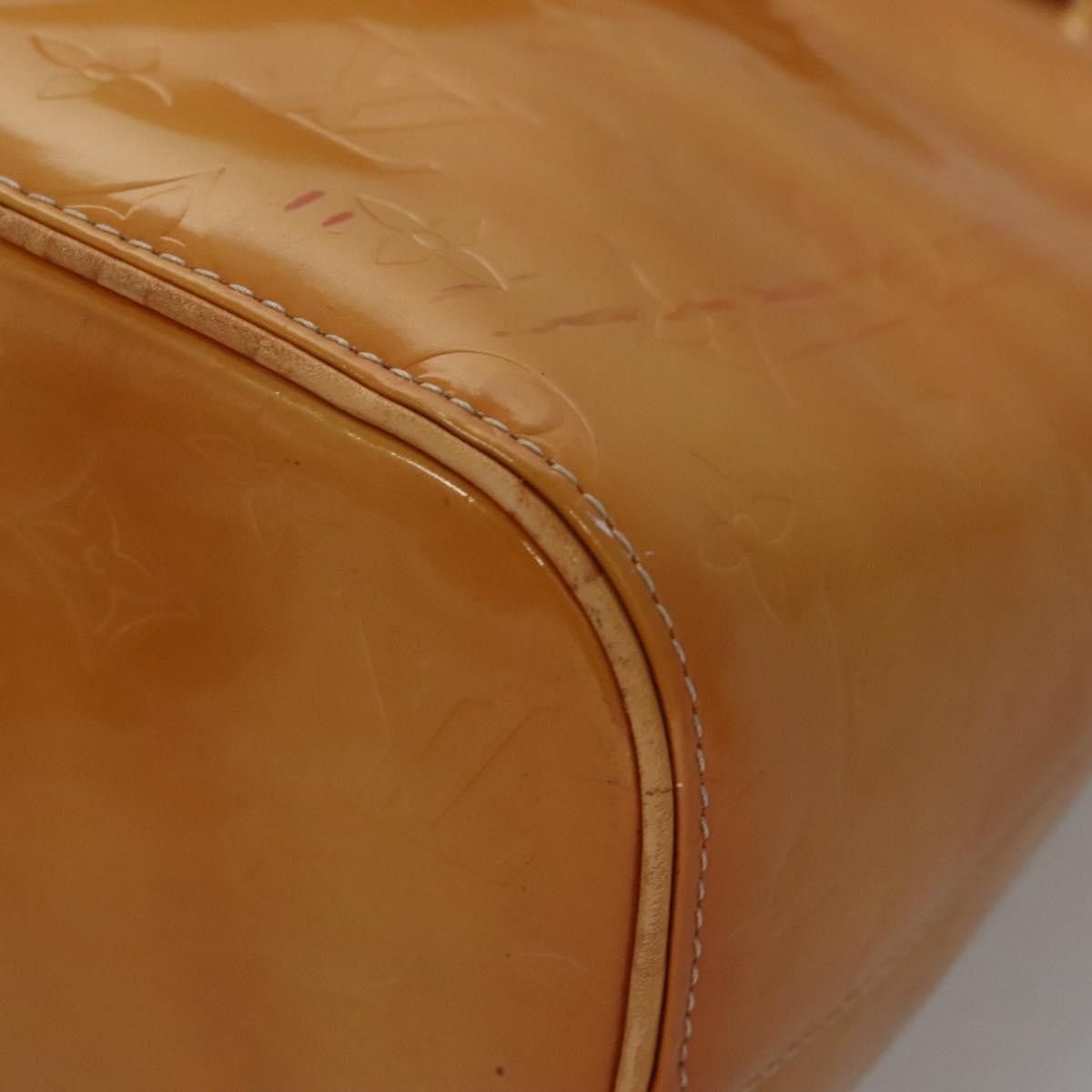 Louis Vuitton LOUIS VUITTON Monogram Vernis Houston Hand Bag Beige M91004 Size ONE SIZE - 12 Thumbnail