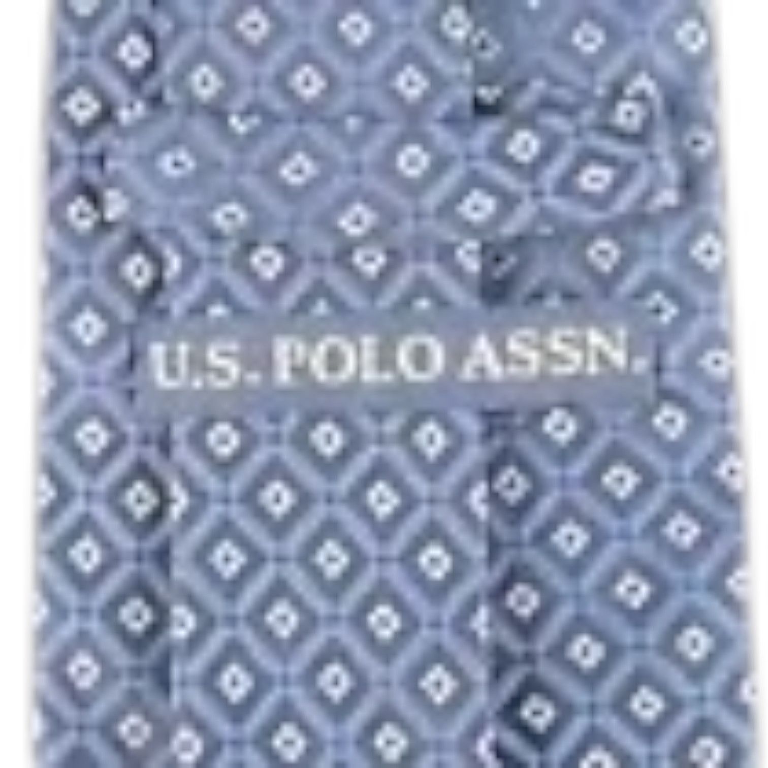 U.S. Polo Assn. US Polo Assn. Men’s Black and Blue Geometric Patterned Tie Size ONE SIZE - 4 Thumbnail