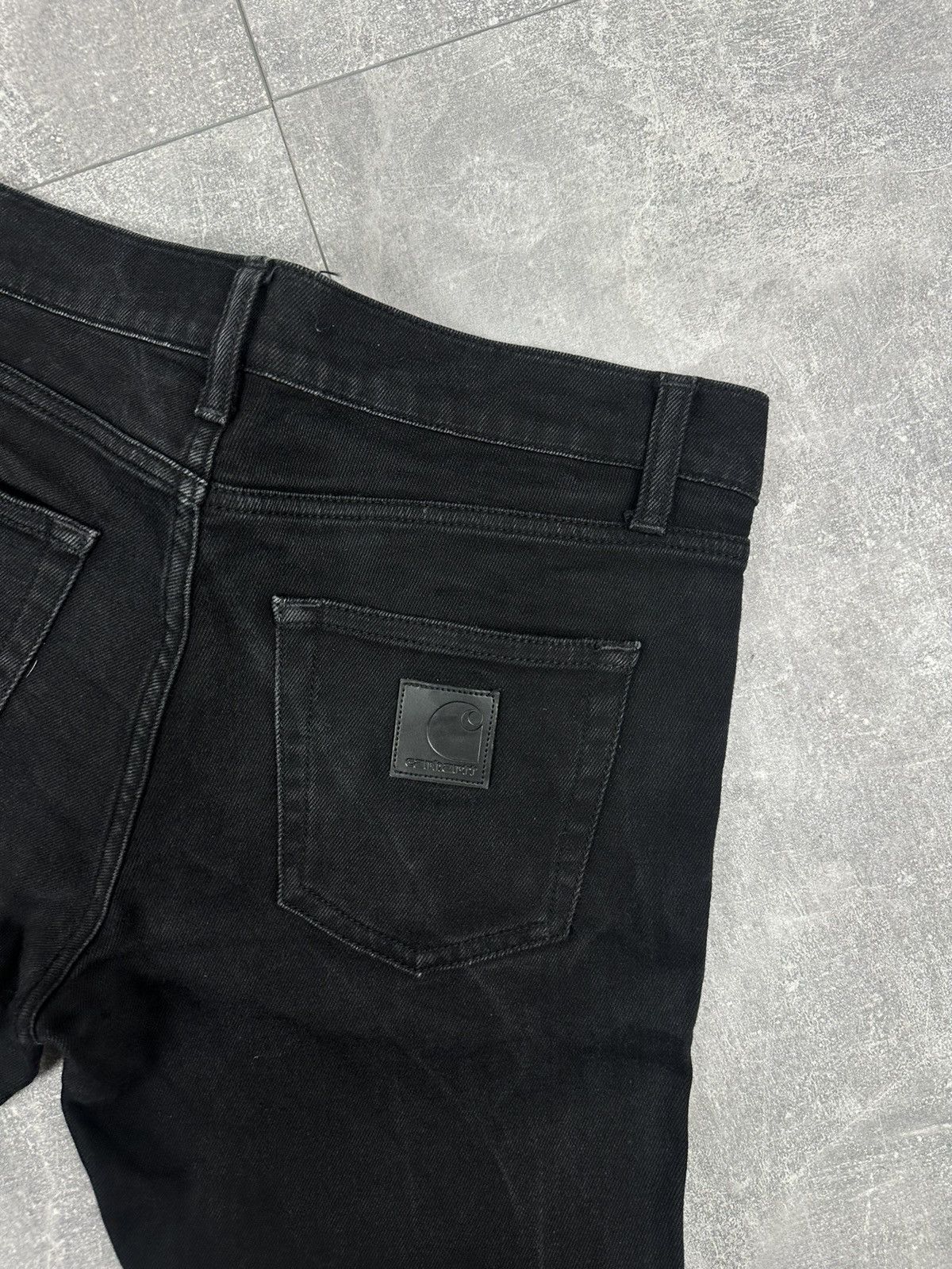 Carhartt Carhartt Wip Denim Black Jeans Pants Size US 31 - 4 Thumbnail