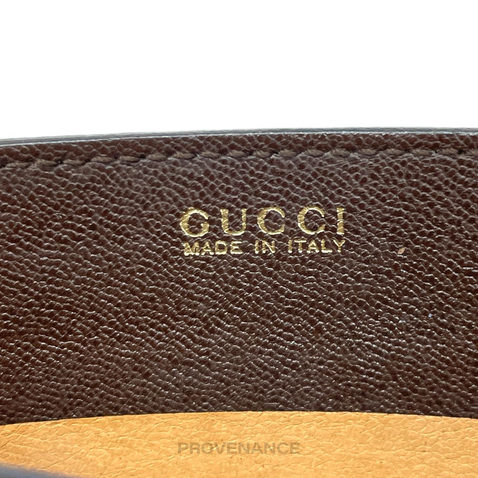Gucci 🔴 Gucci G Card Holder Wallet - Brown Leather Size ONE SIZE - 4 Thumbnail