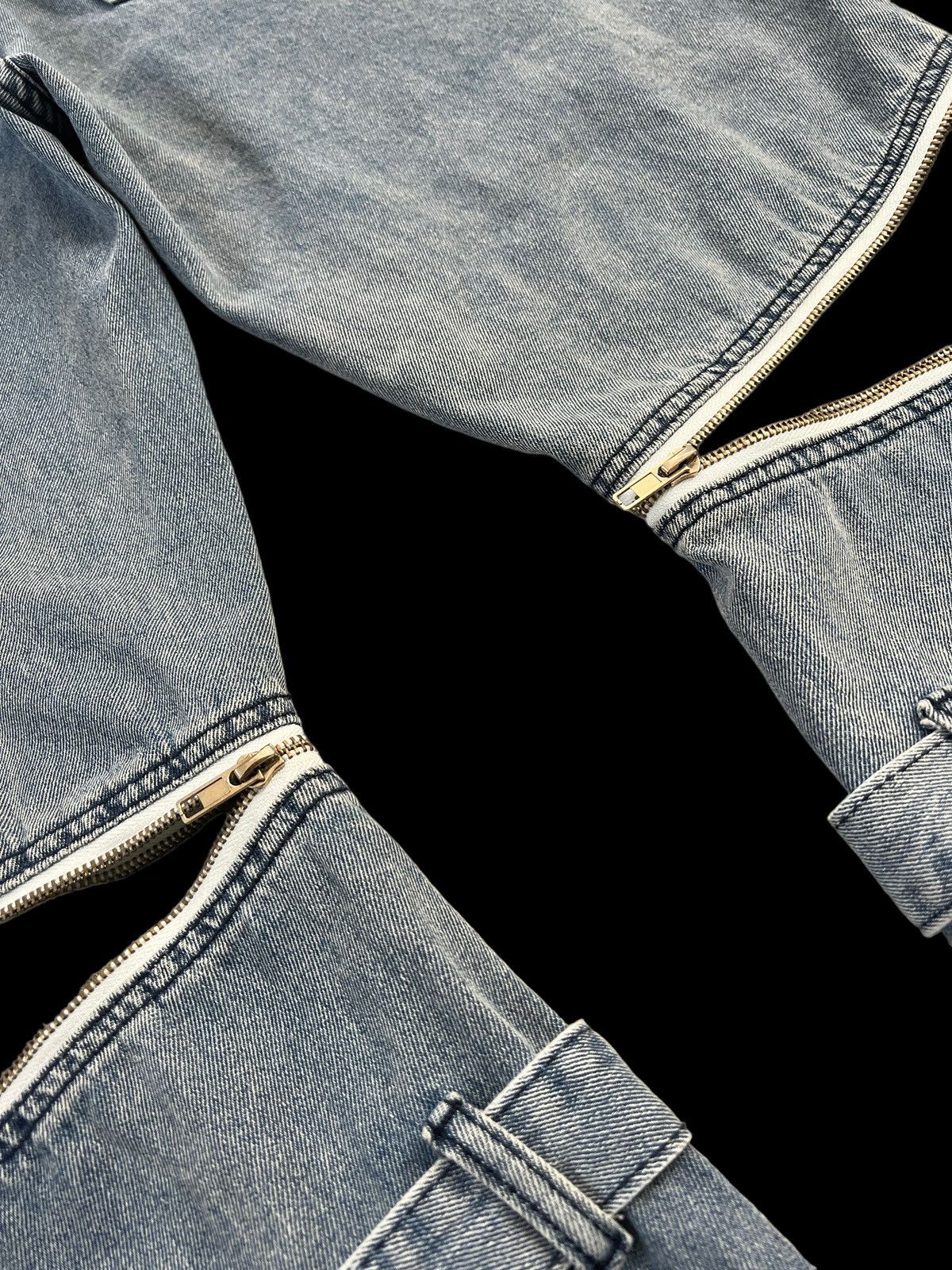 Japanese Brand × Seditionaries Volcan & Aphrodite 🇯🇵 Washed Denim Bondage Pants Size US 30 / EU 46 - 11 Thumbnail