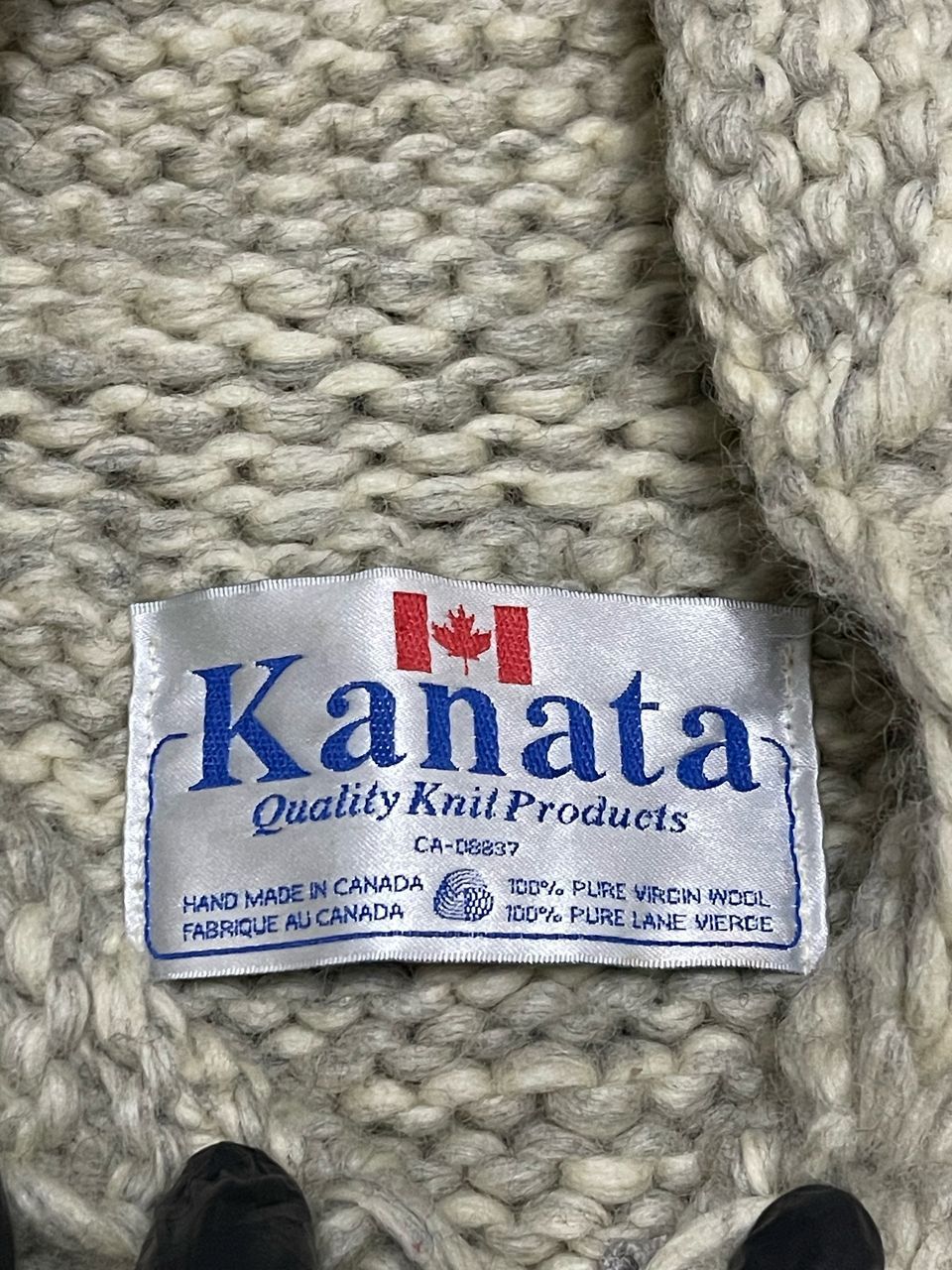 Vintage Kanata 'Deer' Virgin Wool Vest Full Zipper