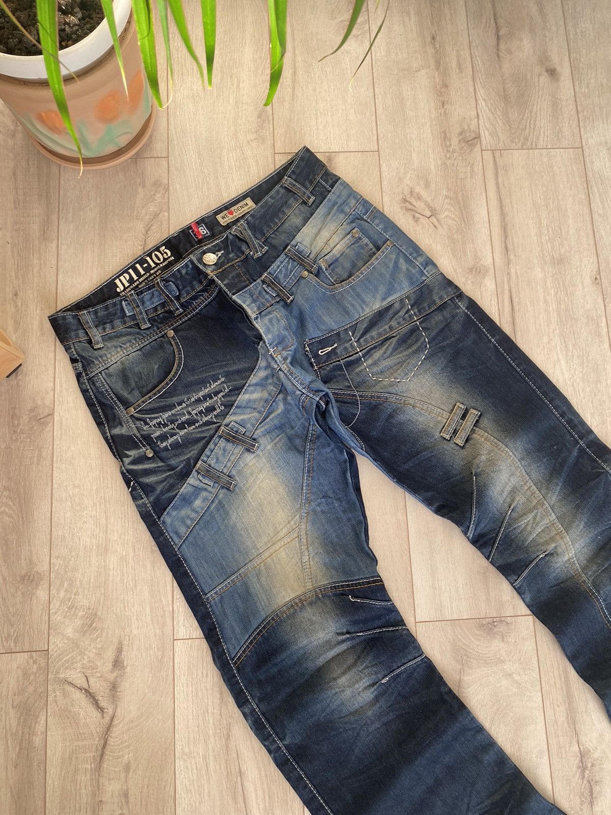 Japanese Brand Vintage Japrag Japanese Avant Garde Jeans Denim Rare Faded Size US 36 / EU 52 - 15 Thumbnail