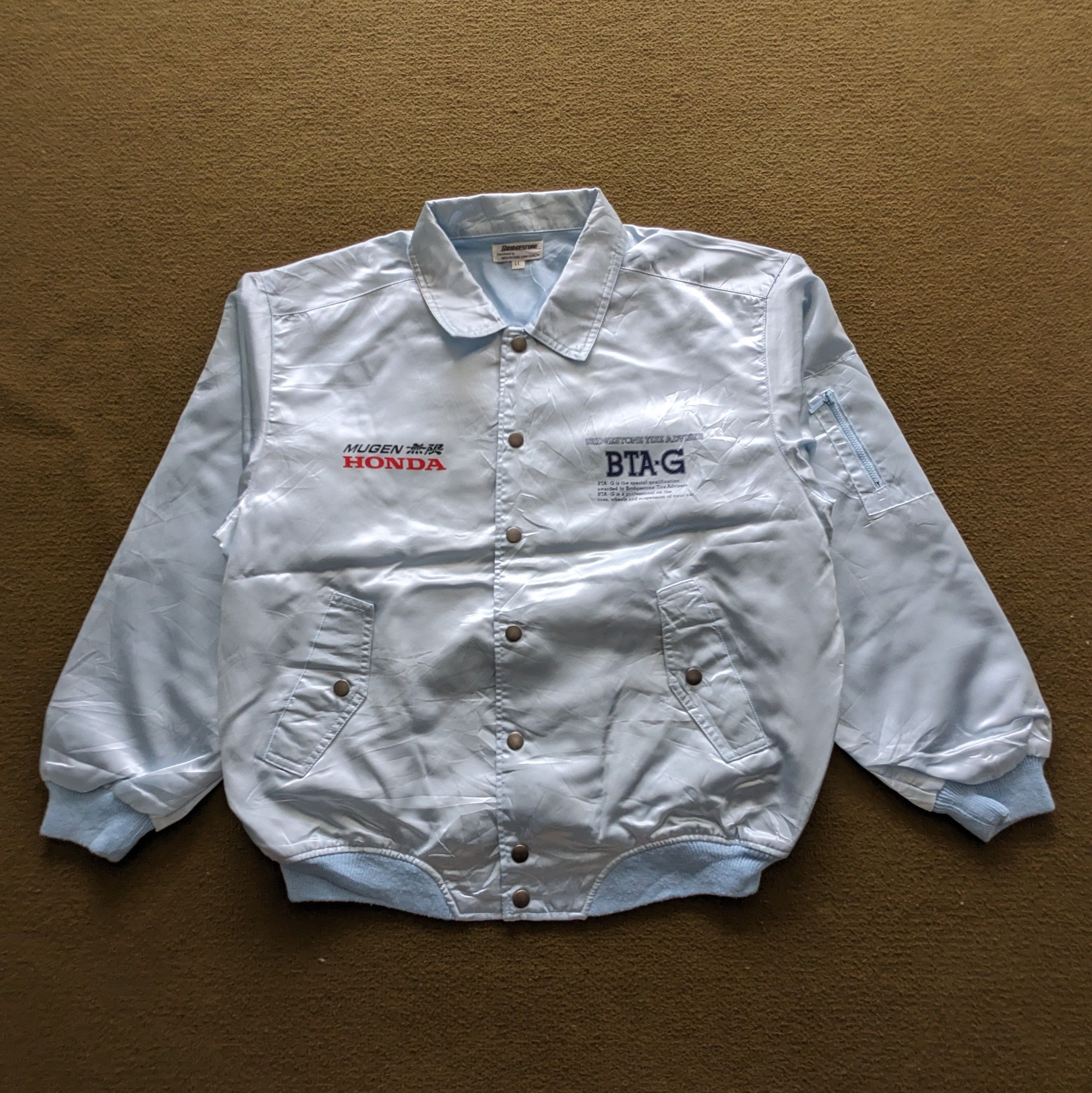 Vintage Vintage MUGEN HONDA Motorsports Racing Custom Bomber Jacket Size US XL / EU 56 / 4 - 3 Thumbnail