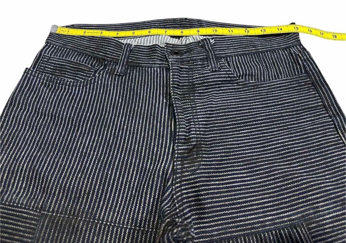 If Six Was Nine × Japanese Brand × Tornado Mart 🔥 Difference Rupert Flared Denim Cross Striped Patchwork Size US 30 / EU 46 - 11 Thumbnail