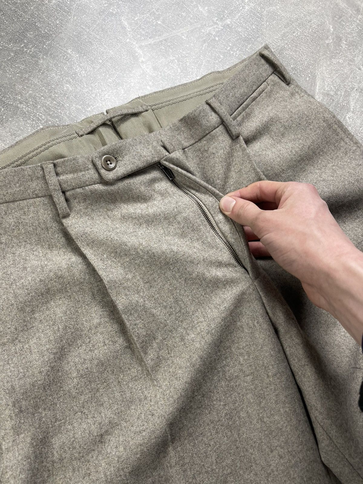 Incotex Incotex NEW Super 100s Tapered Fit Wool Luxury Chino Pants Size US 36 / EU 52 - 8 Thumbnail