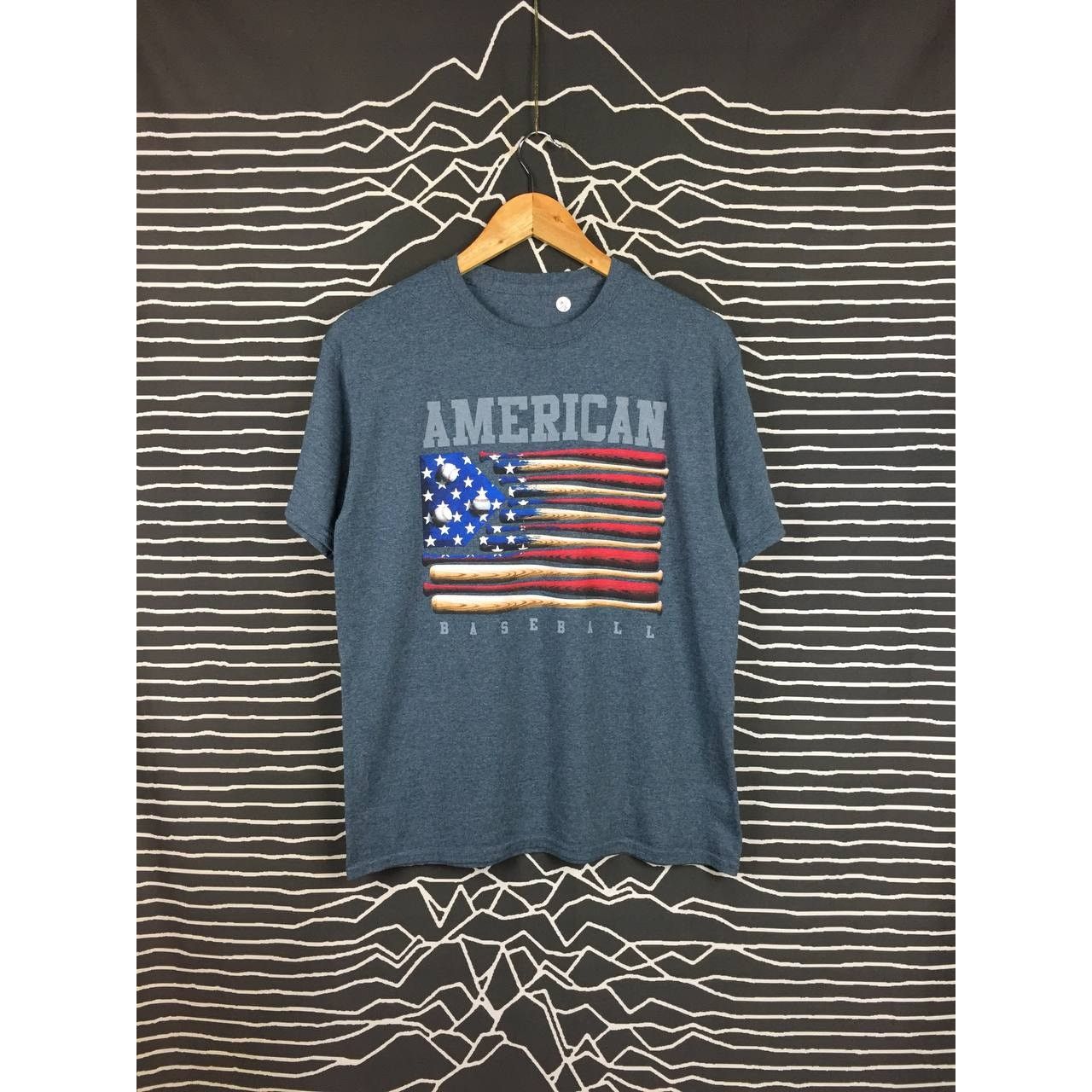 Other American Baseball American Flag Baseball Bat Graphic Tee Size US M / EU 48-50 / 2 - 2 Thumbnail