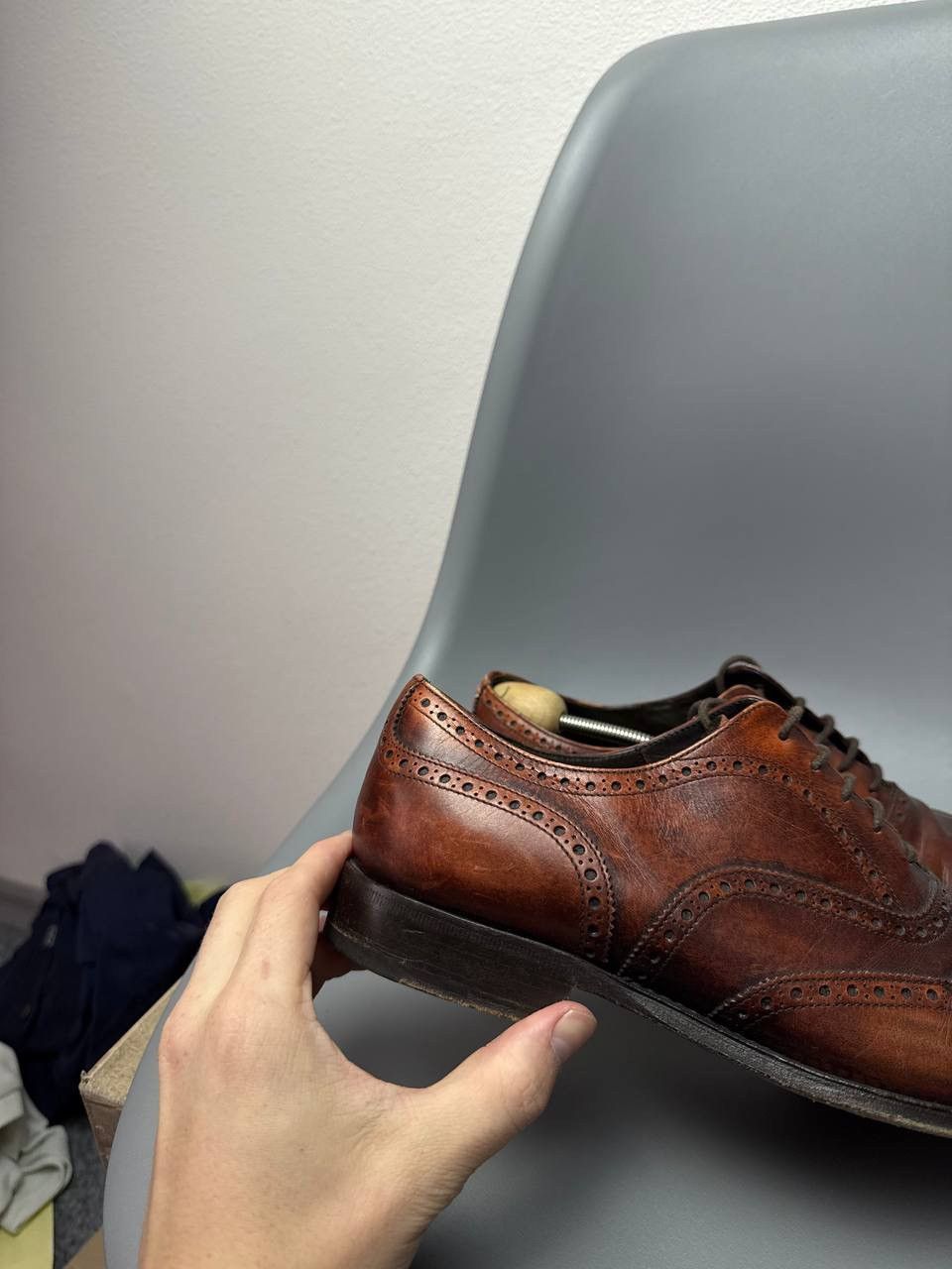 Prada LUXURY PRADA WINGTIP FULL BROGUE SHOES BROWN Size US 8 / EU 41 - 3 Thumbnail