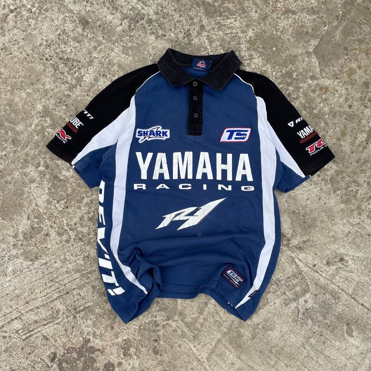 Yamaha Vintage Yamaha Racing Polo Car F1 Y2K Hype Trend Staff Pick Size US M / EU 48-50 / 2 - 1 Thumbnail