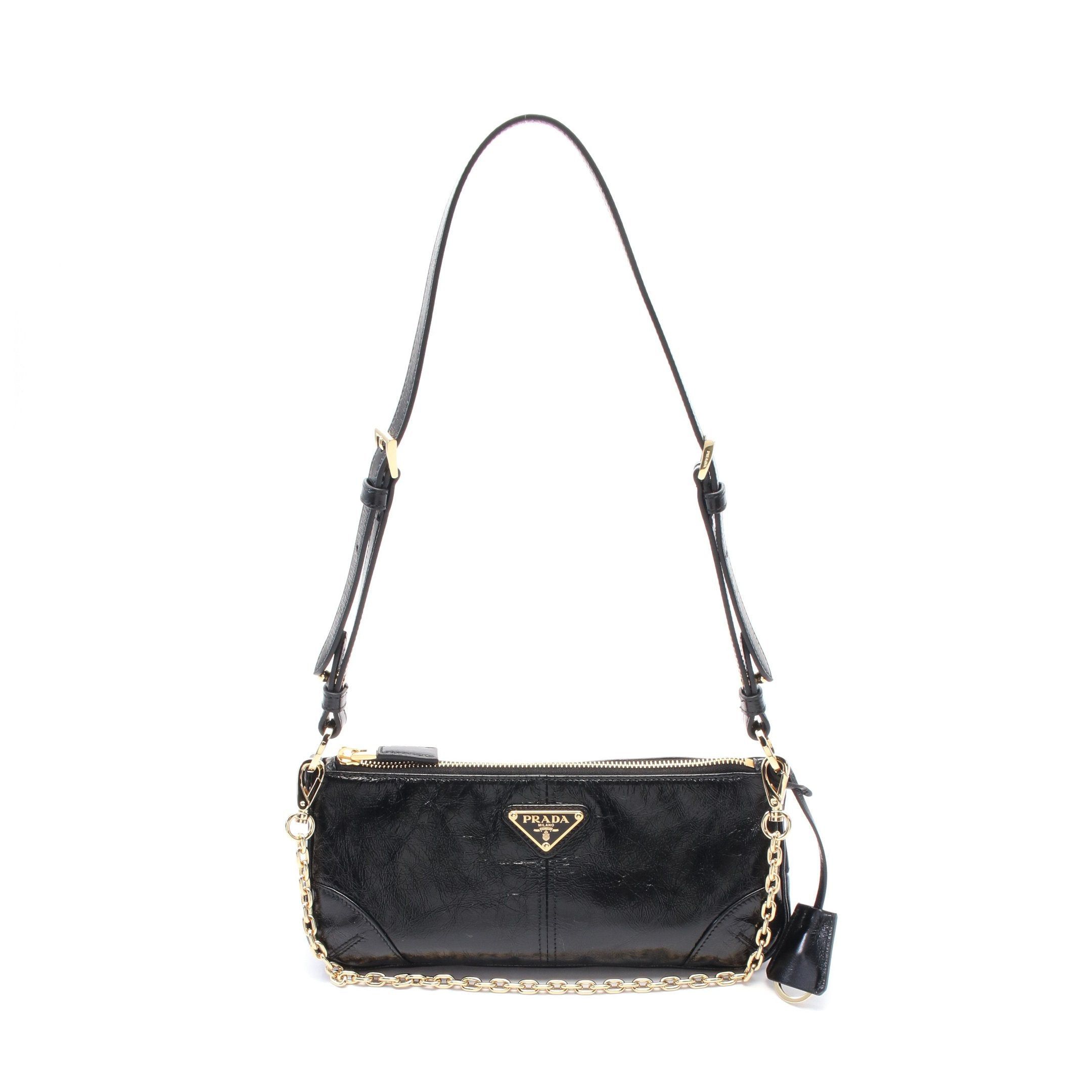 Prada Prada Re-Edition 2002 Medium Shoulder Bag Leather Black Size ONE SIZE - 1 Thumbnail