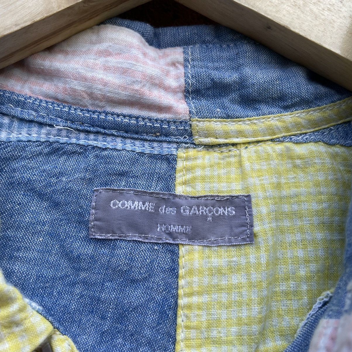 Comme des Garcons Homme Comme des garcons homme Pullover camp shirt patch work Size US L / EU 52-54 / 3 - 5 Thumbnail