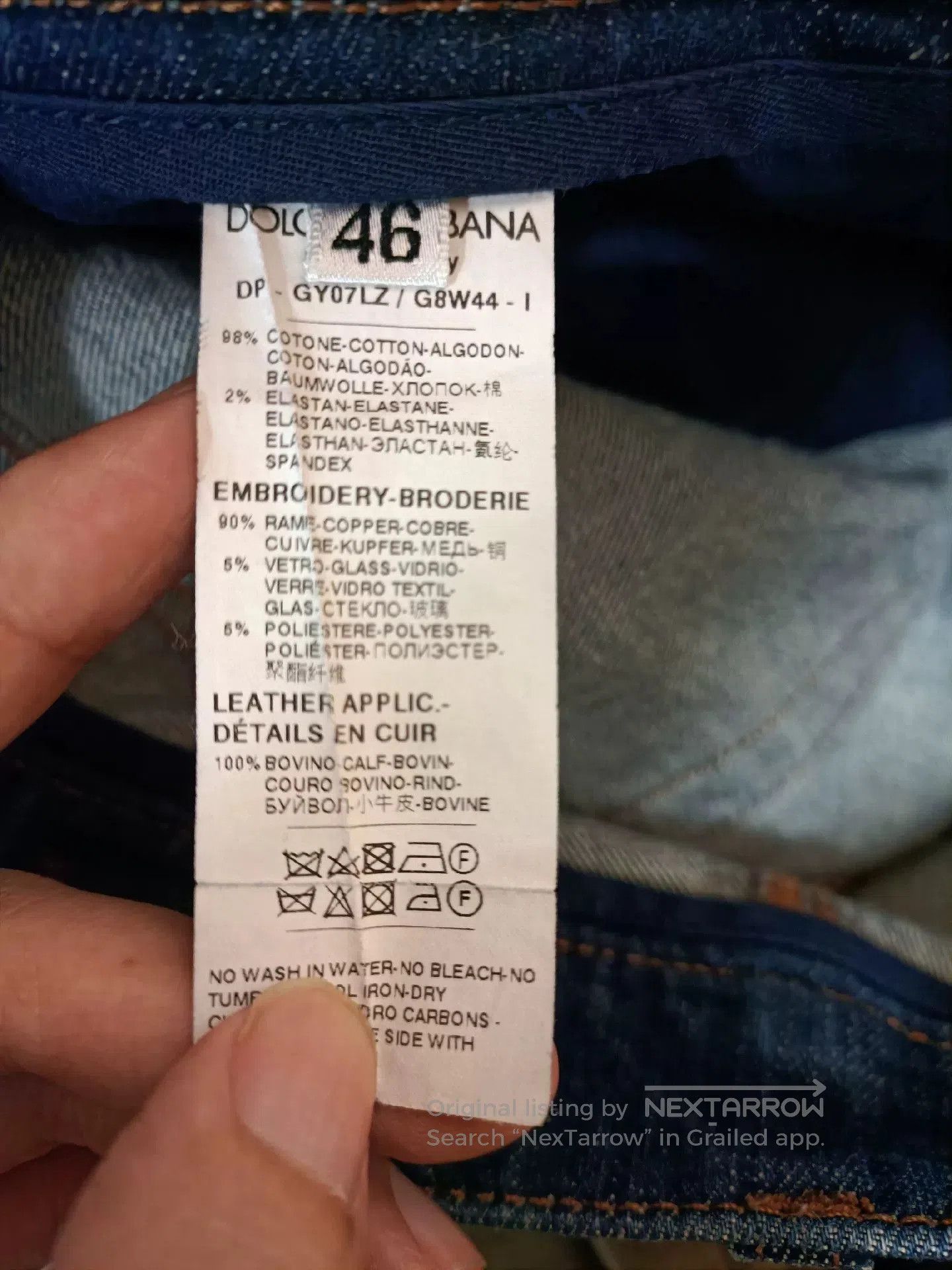 Dolce & Gabbana Dolce & Gabbana Crown Bee Jeans. Size US 30 / EU 46 - 8 Thumbnail