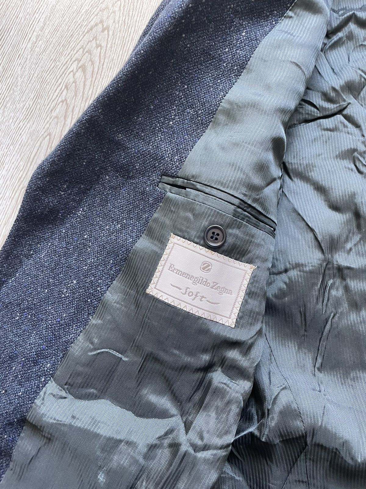 Ermenegildo Zegna Ermenegildo Zegna Soft Blue Wool&Cashmere blazer Size 48R - 11 Thumbnail