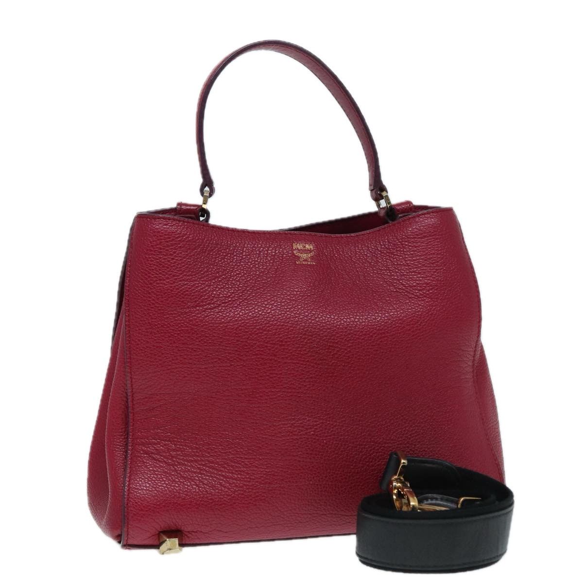 MCM Burgundy Leather Handbag (Pre-Owned) Size ONE SIZE - 1 Thumbnail