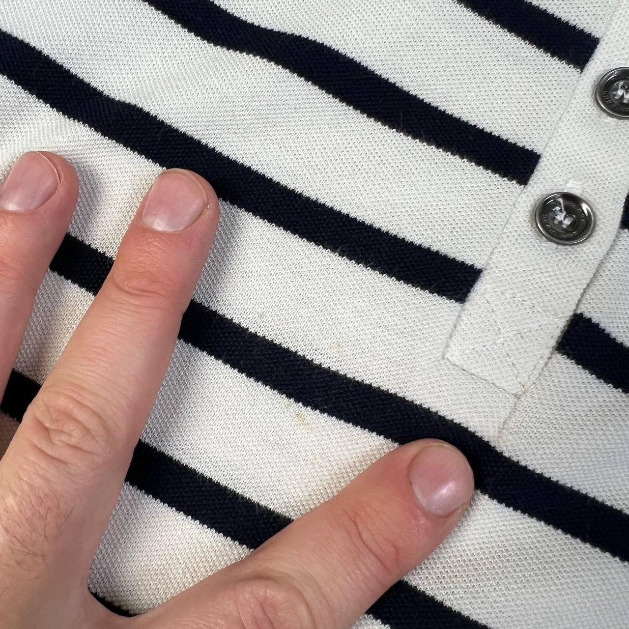 Burberry Burberry Luxury Striped Polo T-Shirt Streetwear Style Size XS / US 0-2 / IT 36-38 - 8 Thumbnail
