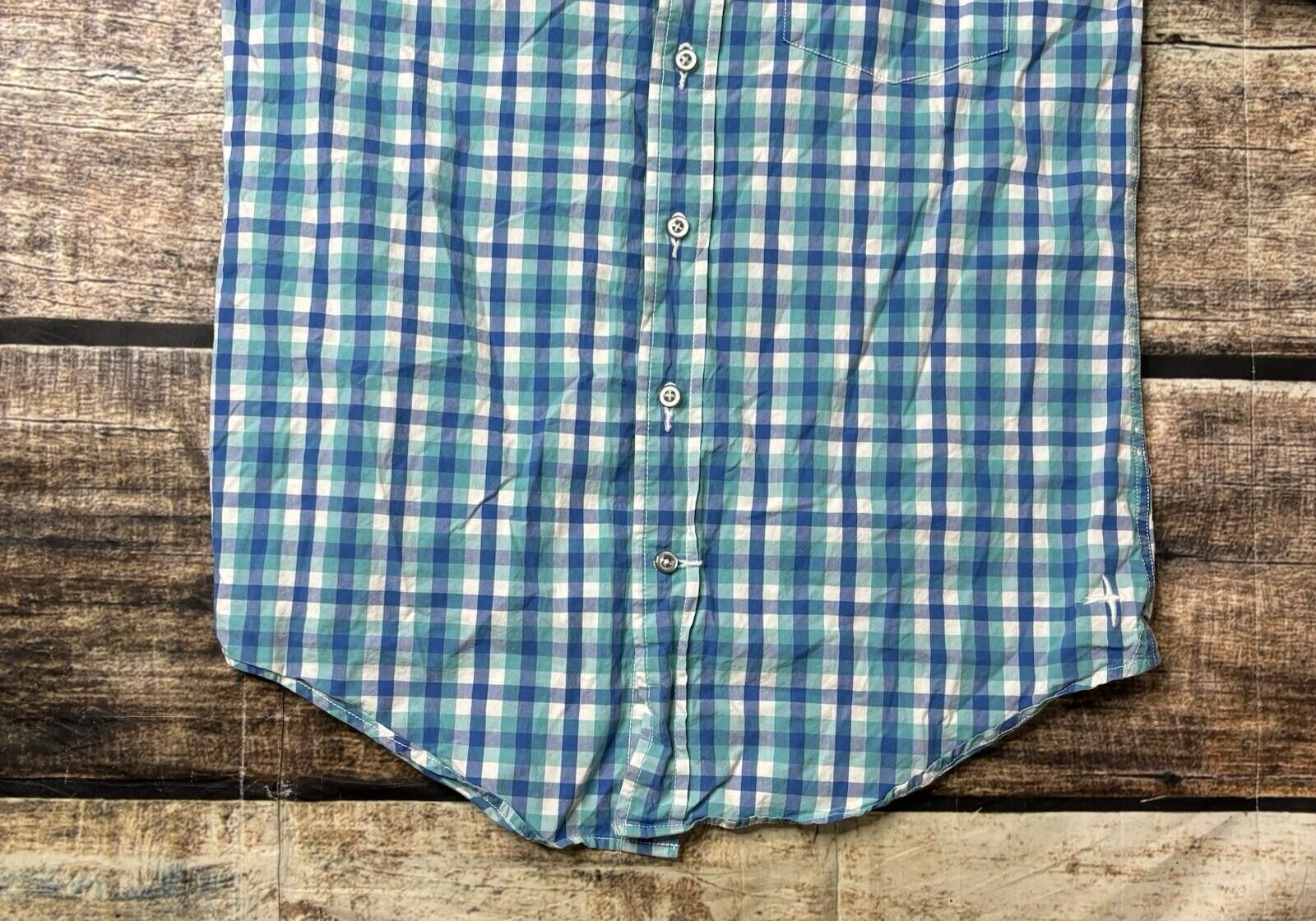Relwen Relwen Shirt Men's Small Long Sleeve Button Down Plaid Blue Size US S / EU 44-46 / 1 - 5 Thumbnail
