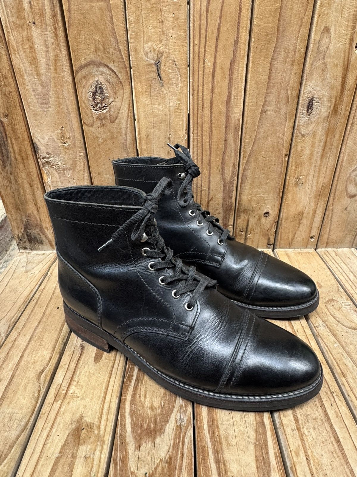 Thursday Boot Company Thursday boots company captain black cap toe leather boots Size US 10 / EU 43 - 9 Thumbnail
