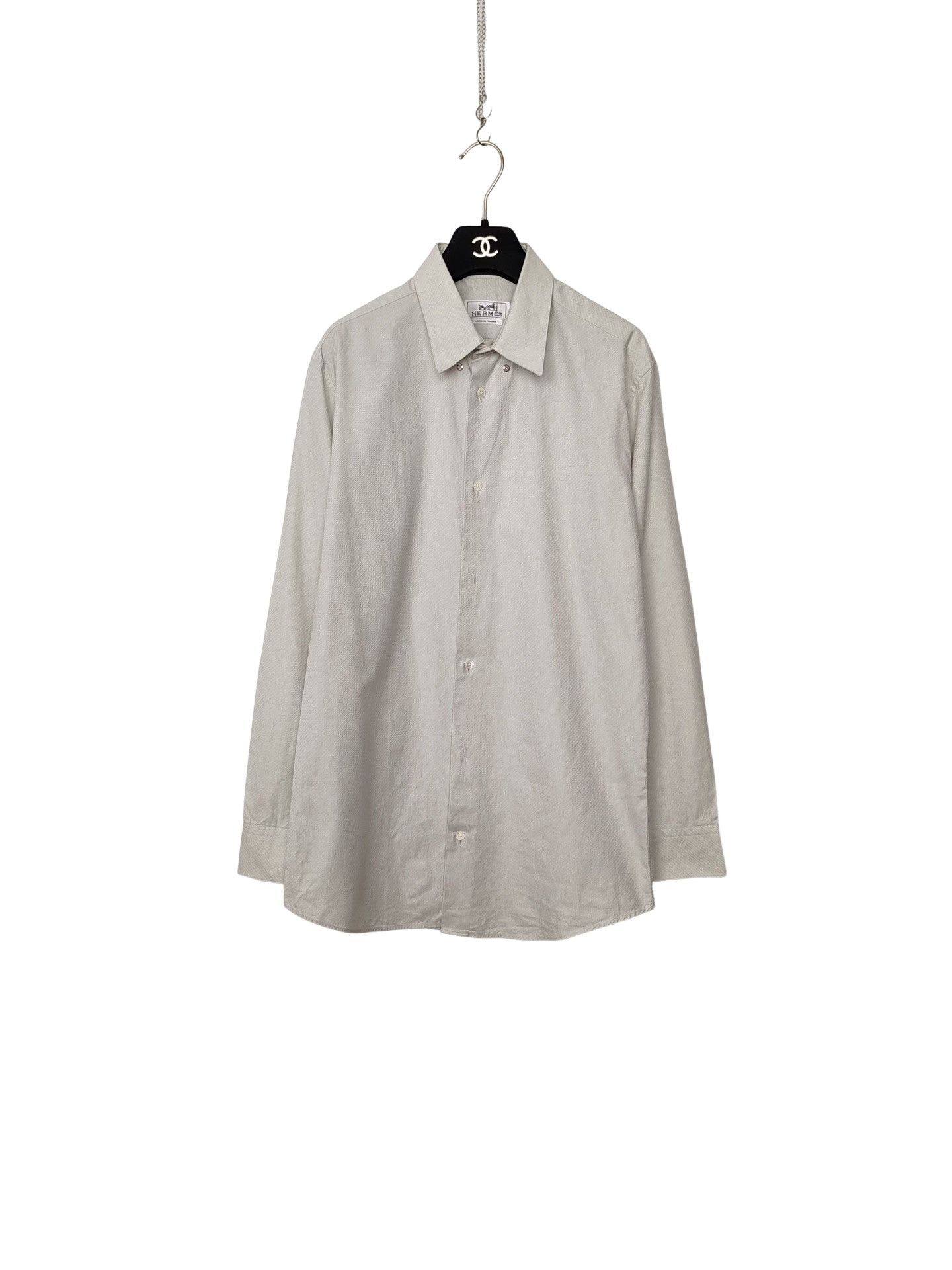 Hermes Hermes H Pattern Button Up Shirt Size M Size US M / EU 48-50 / 2 - 1 Thumbnail