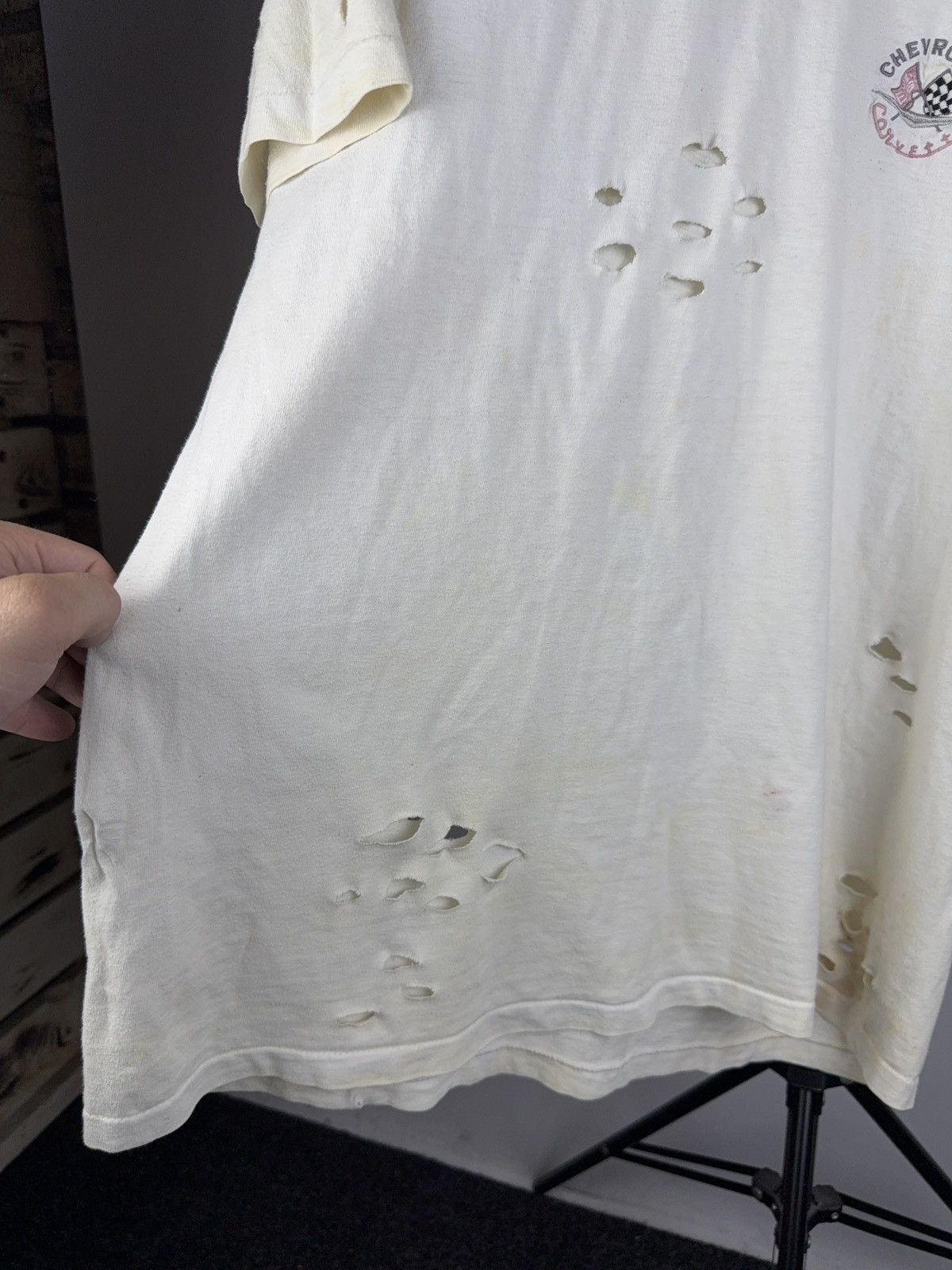 Vintage Vintage 90s Distressed Chevrolet Carvette Retro rare T Shirt Size US L / EU 52-54 / 3 - 7 Thumbnail