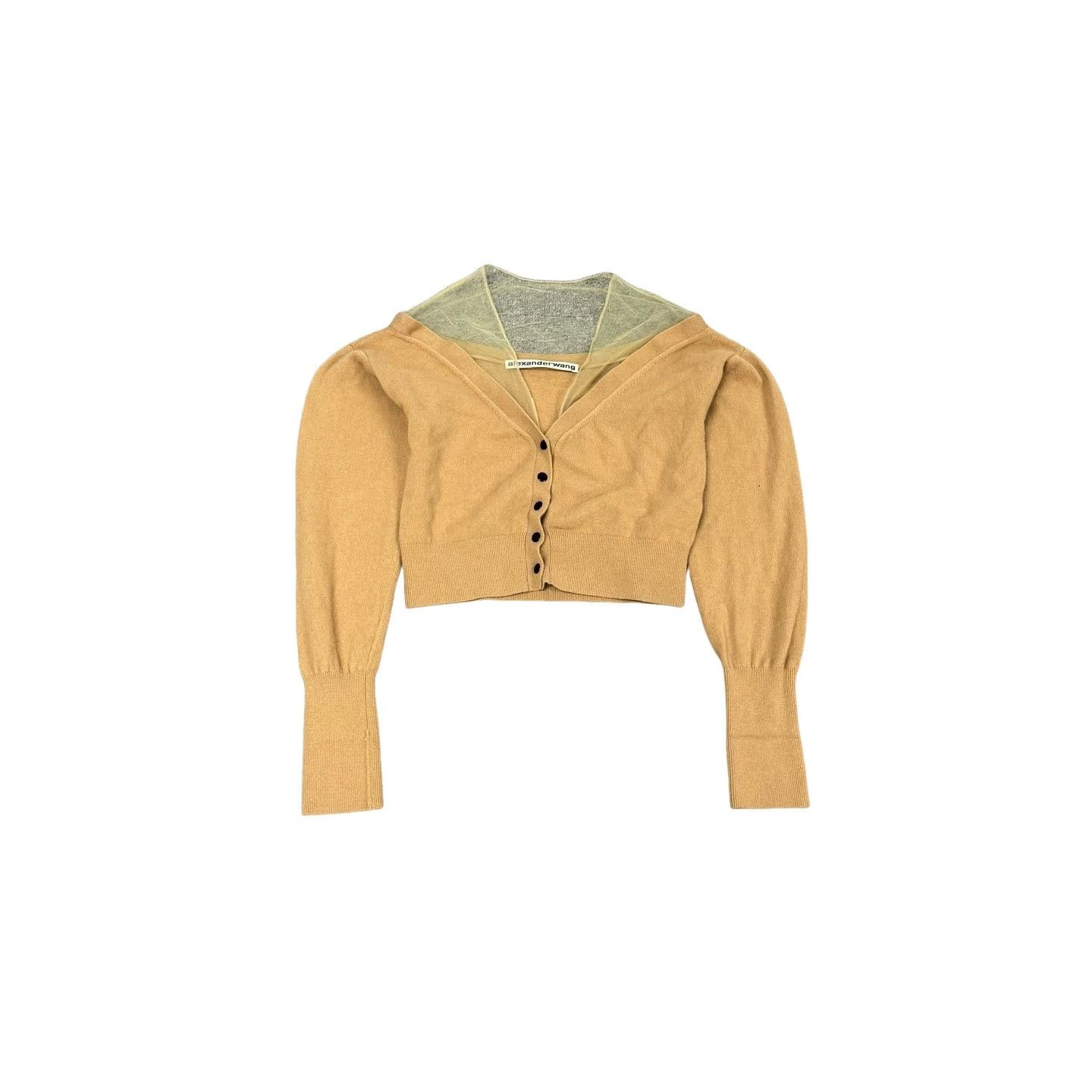 Alexander Wang Alexander Wang Mesh Panel Knit Cardigan L Size L / US 10 / IT 46 - 1 Thumbnail