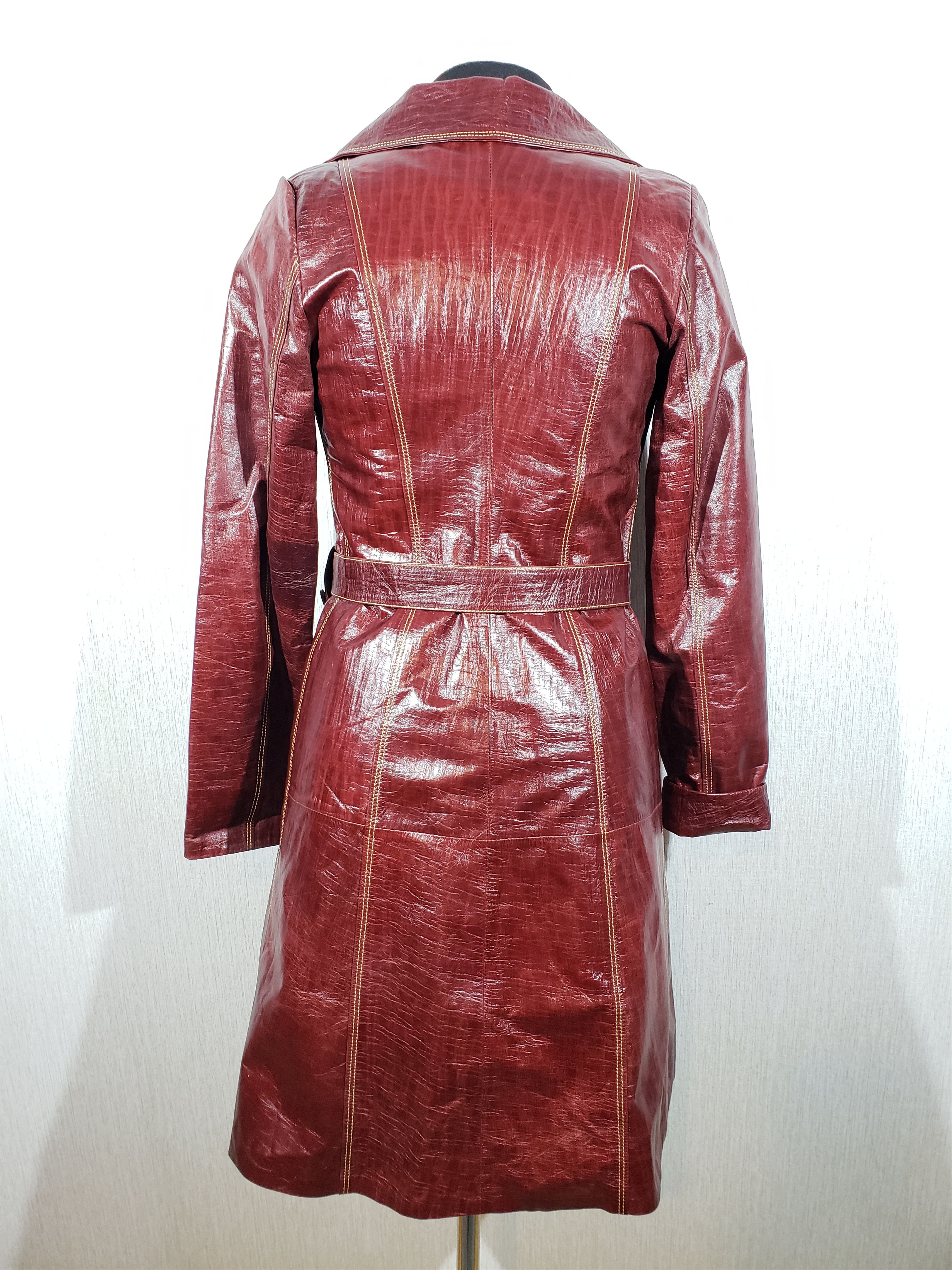 Other Brown women's coat made of genuine leather. Size M / US 6-8 / IT 42-44 - 4 Thumbnail