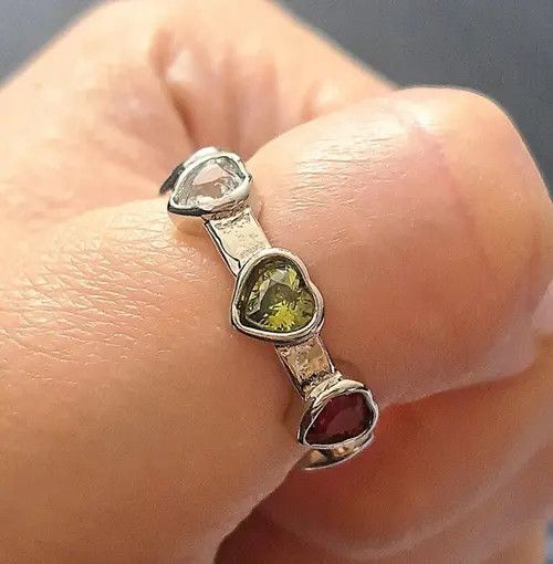 Other Silver Heart Adjustable Ring Size ONE SIZE - 4 Thumbnail