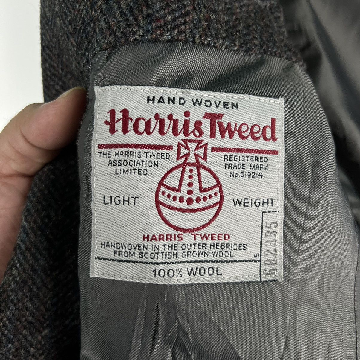 Harris Tweed 🔥VINTAGE HARRIS TWEED WOOL JACKET DOUBLE BREAST Size US M / EU 48-50 / 2 - 10 Thumbnail
